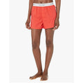CALVIN KLEIN Womens Modern Sleep V Day Boxer Shorts XS Orange Cotton NWT