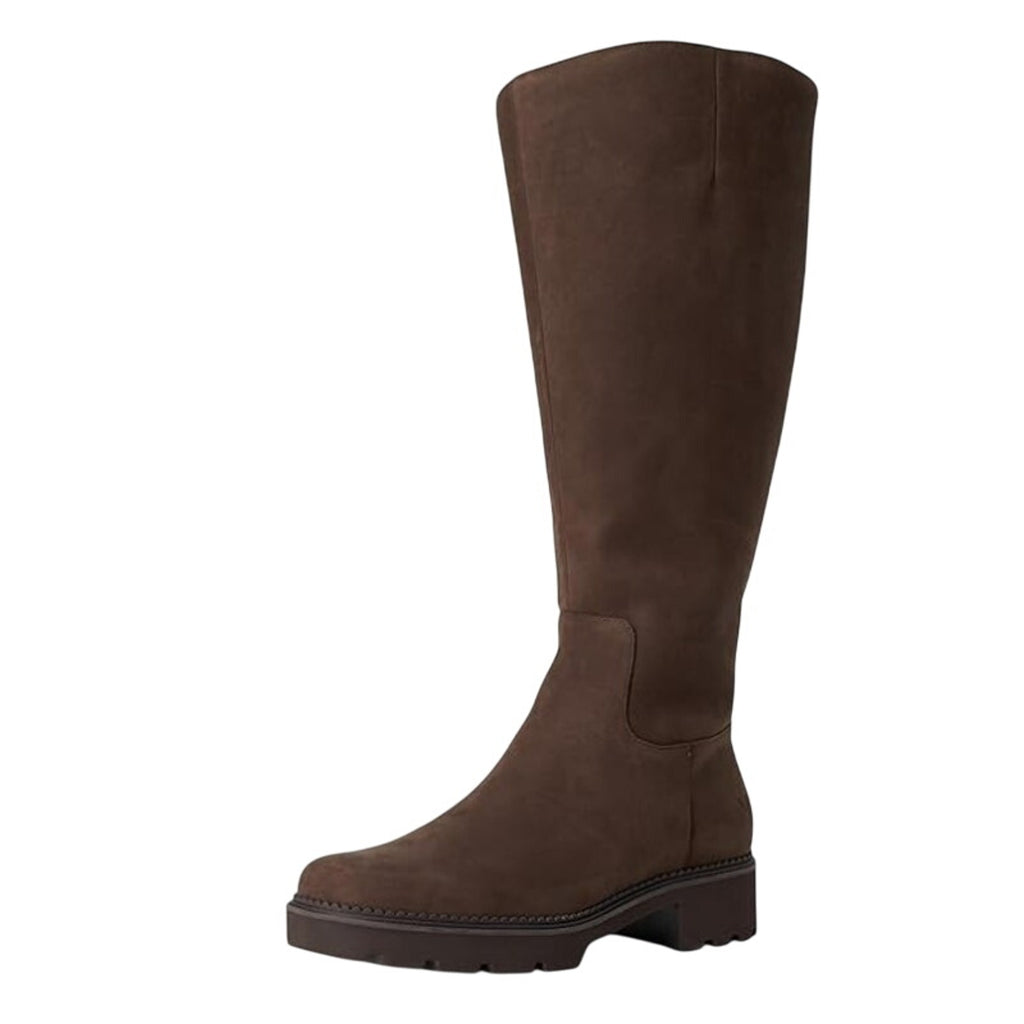 VIONIC Womens Fallbrook Knee High Boots US 8M Wide Calf Brown Leather NWOB