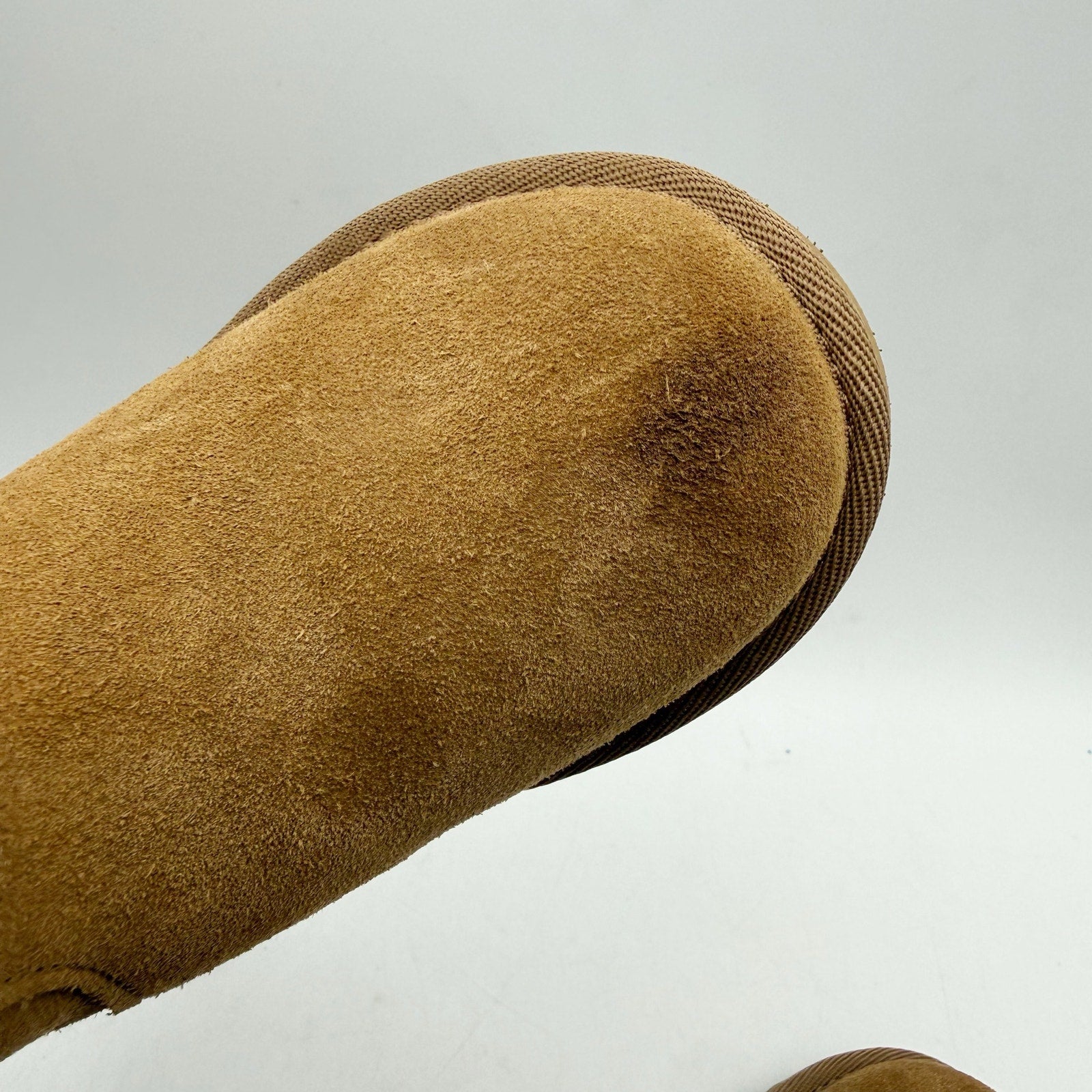 UGG Little Kids Adri Classic Mini Boots Size 8 EU 25 Brown Chestnut Suede NIB