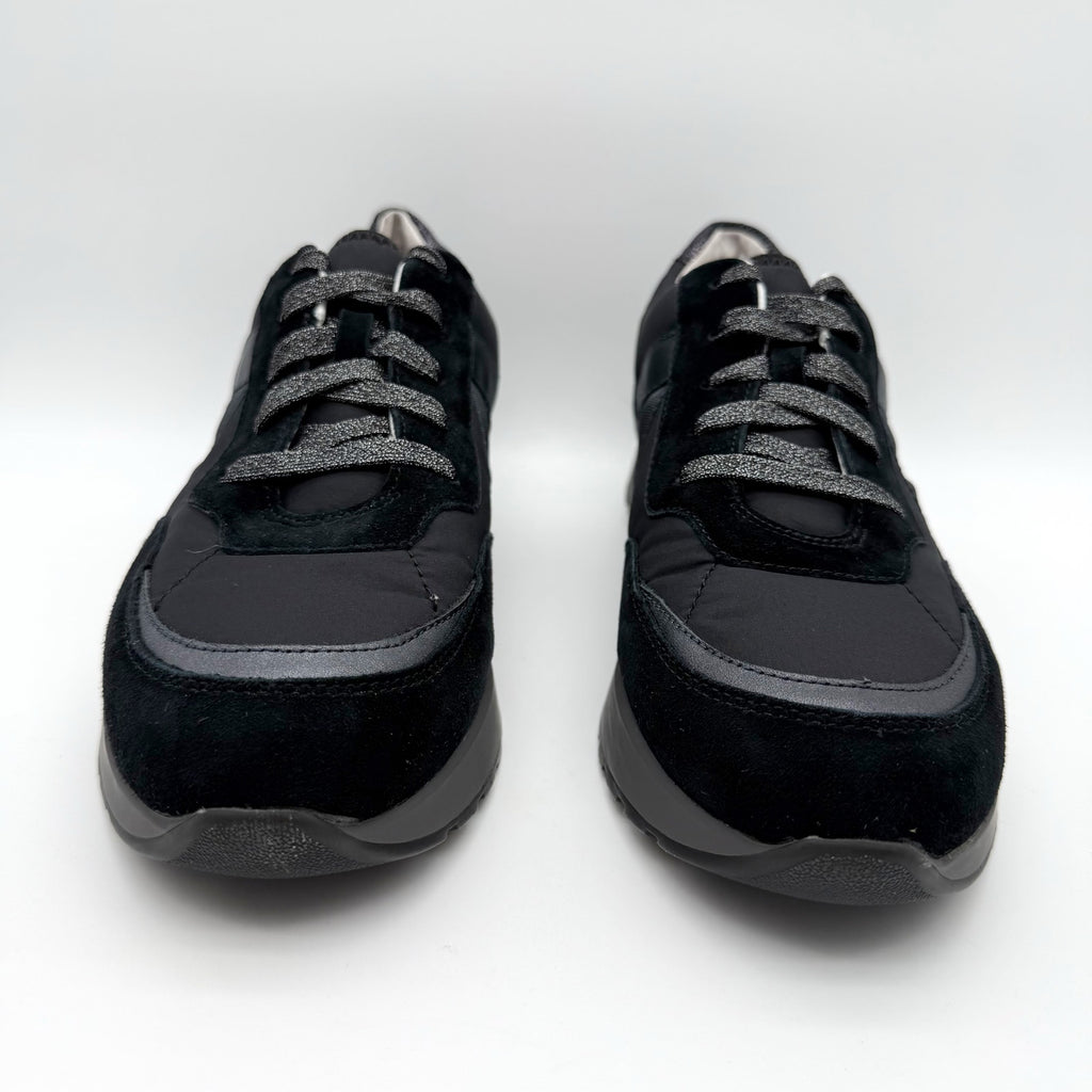 Munro Womens Piper Sneakers US 12 M Black Grey Suede Athletic NWOB