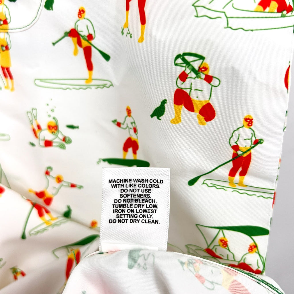 MAGELLAN OUTDOORS Laguna Madre Luchadores Fishing Shirt Medium White Multi NWOT