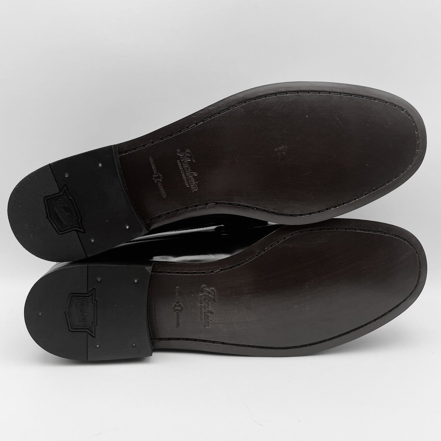 Florsheim Mens Berkley Penny Loafers US 14 D EU 47 Black Leather NIB