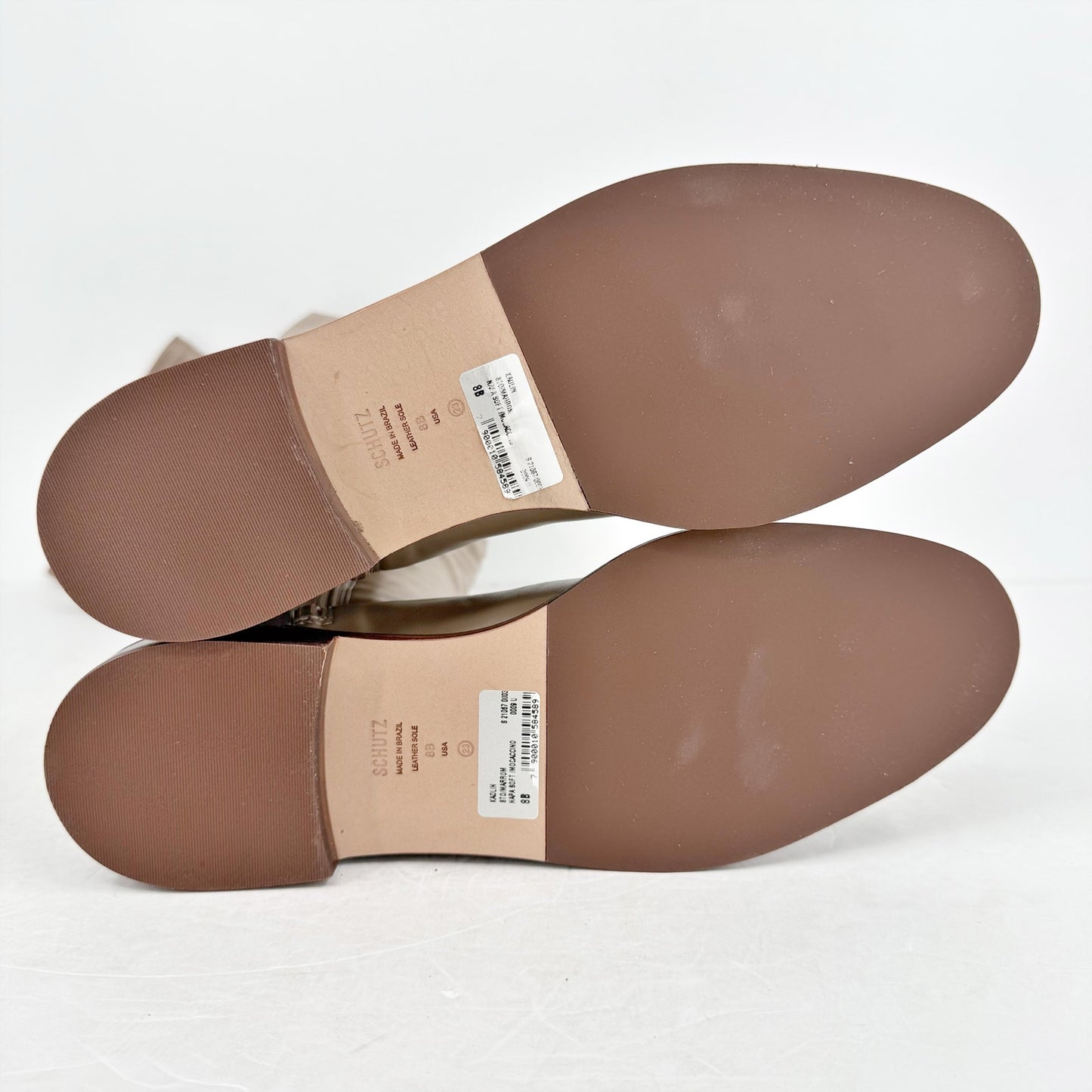 Schutz Womens Kaolin Over The Knee Flat Boots US 8 B EU 38.5 Beige NWOB