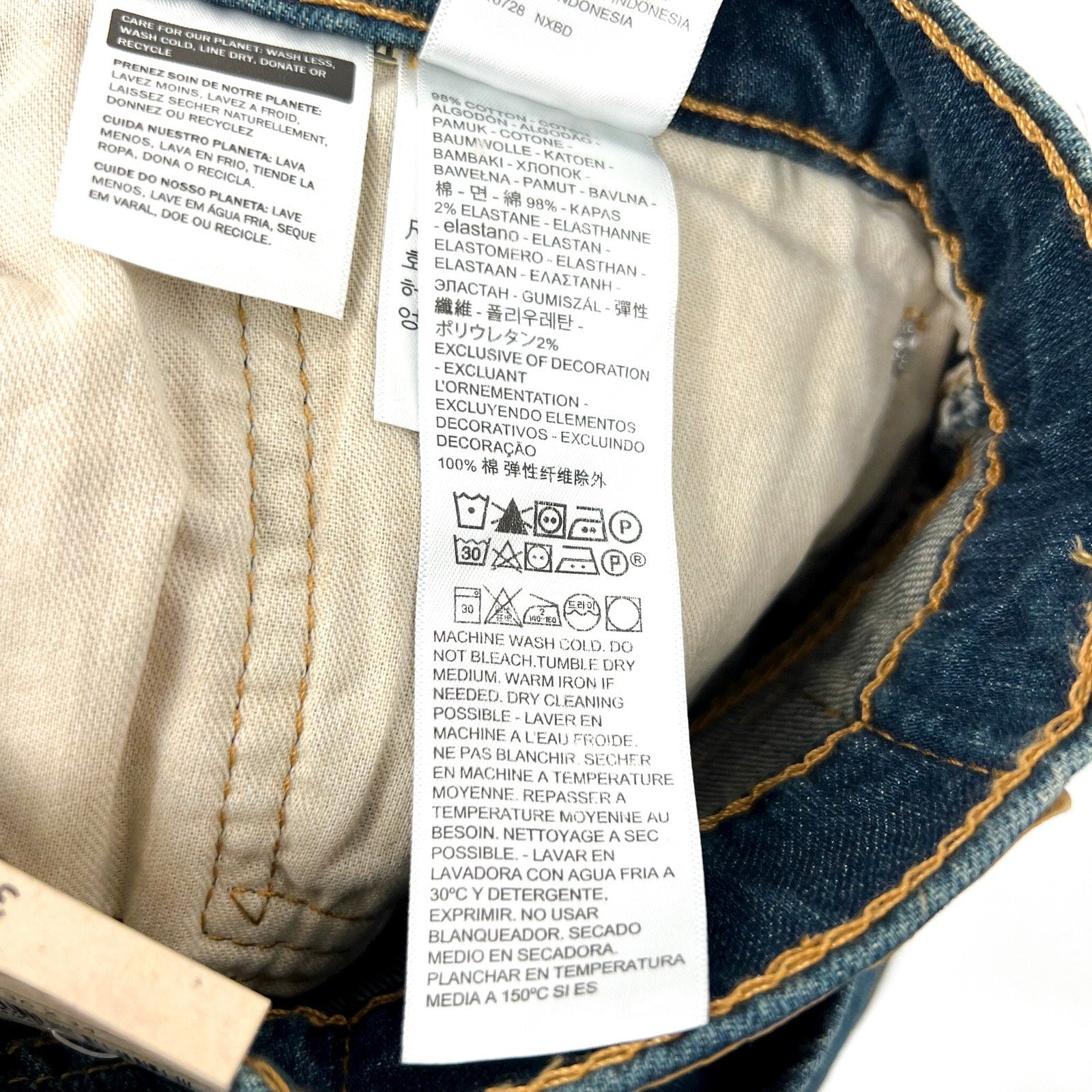LEVI'S Men's 505 Straight Fit Jeans 36x34 Blue Cash Wash Stretch 005051064 NWT