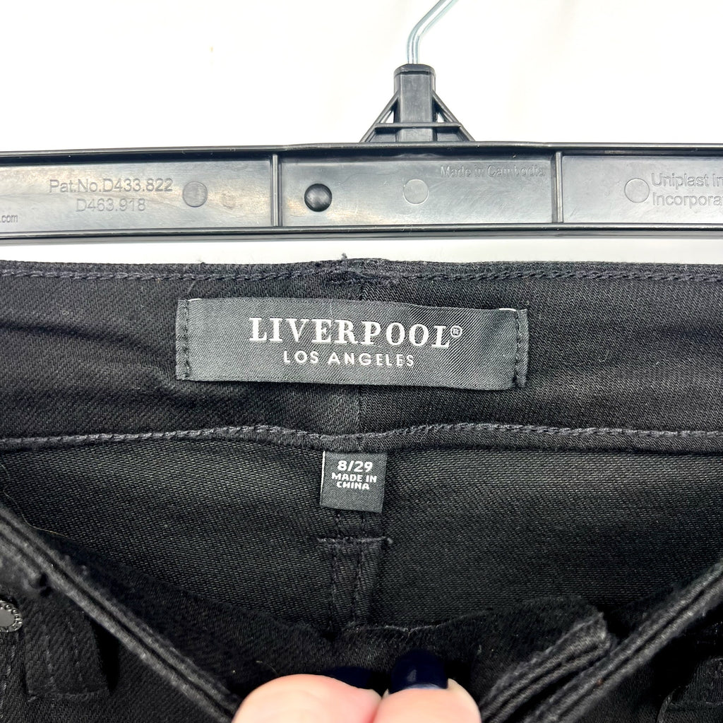 Liverpool Women's Lucy Bootcut Jeans Size 8/29 Black Hi-Rise Stretch Denim NWT