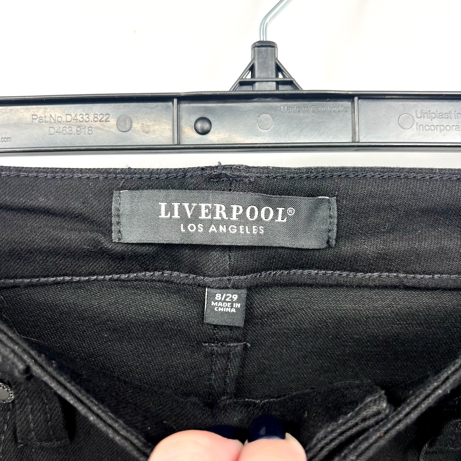 Liverpool Women's Lucy Bootcut Jeans Size 8/29 Black Hi-Rise Stretch Denim NWT