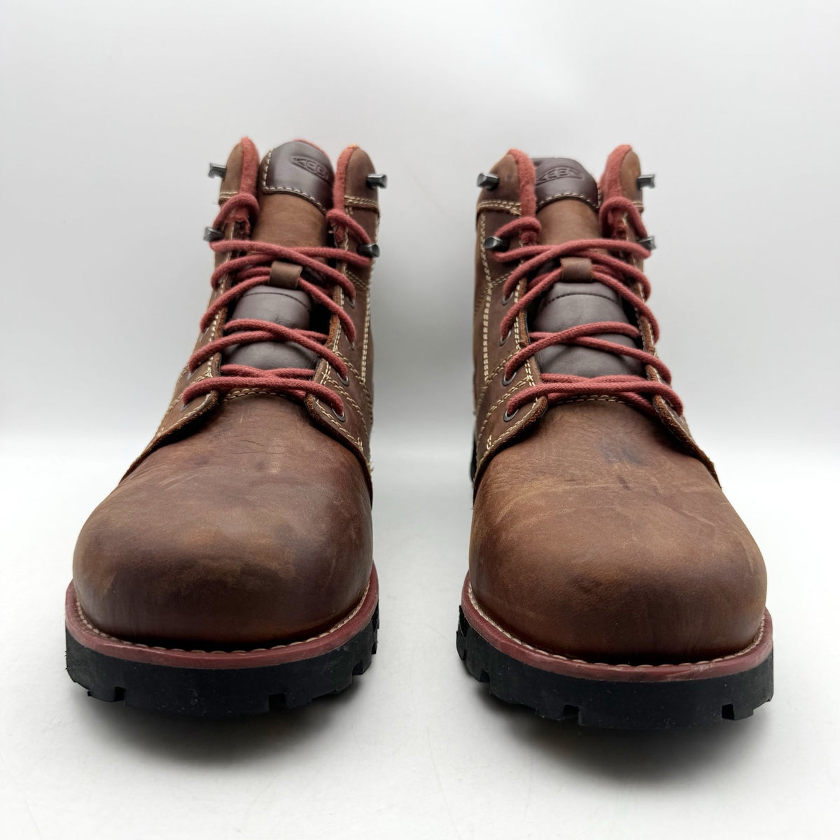 Keen Womens Seattle 6" Work Boot US 6.5 Red Brown Waterproof Aluminum Toe NIB