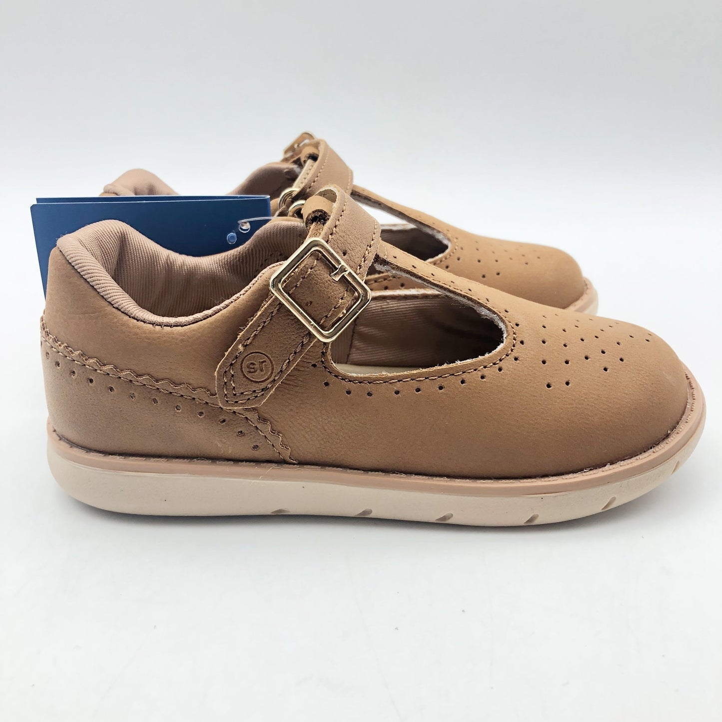 Stride Rite Girls SRT Nell Hazel Mary Jane Flats Size 9 Toddler Shoes Brown NIB