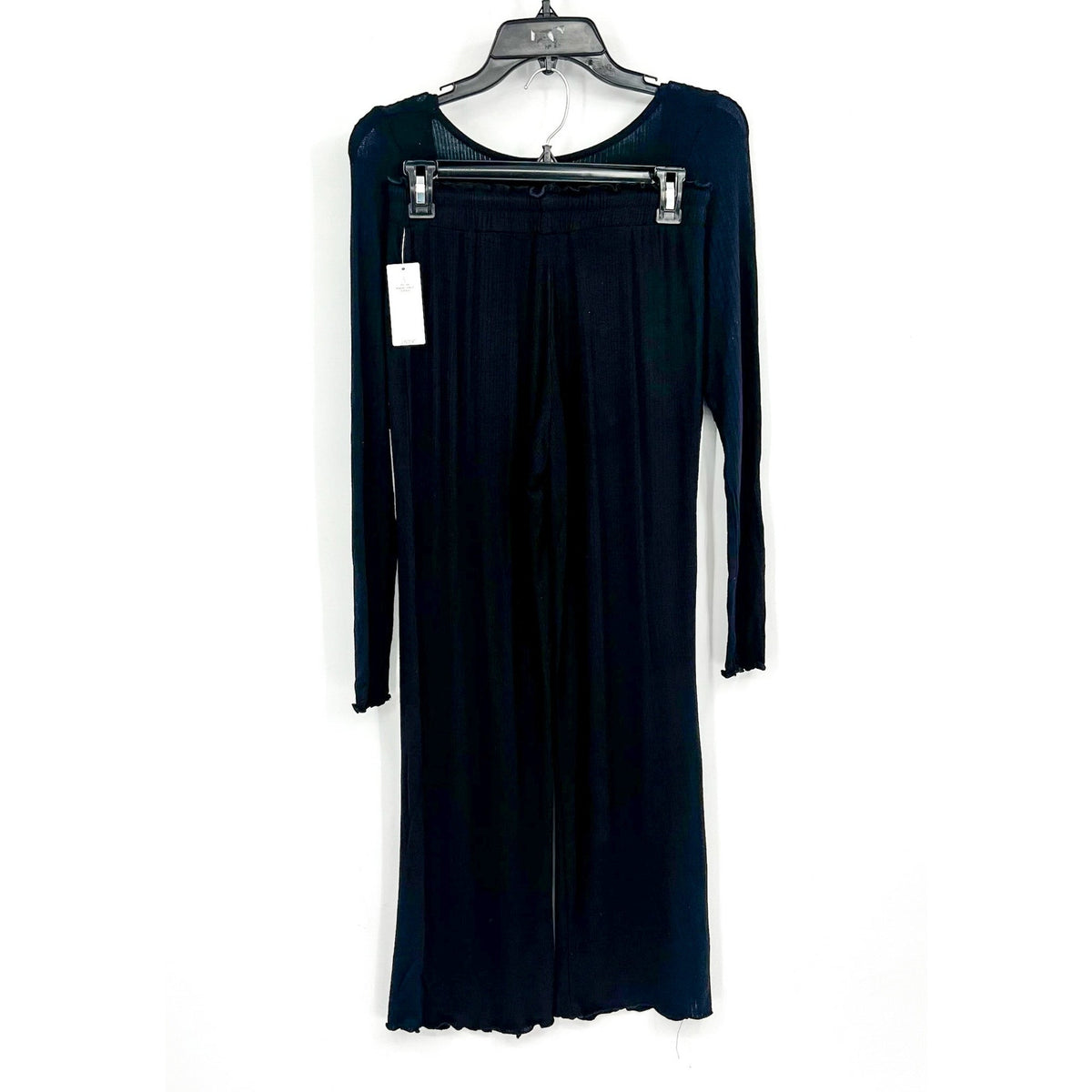 HONEYDEW Women's Dreamland Lounge Rib Pajamas Set Small Black NWT