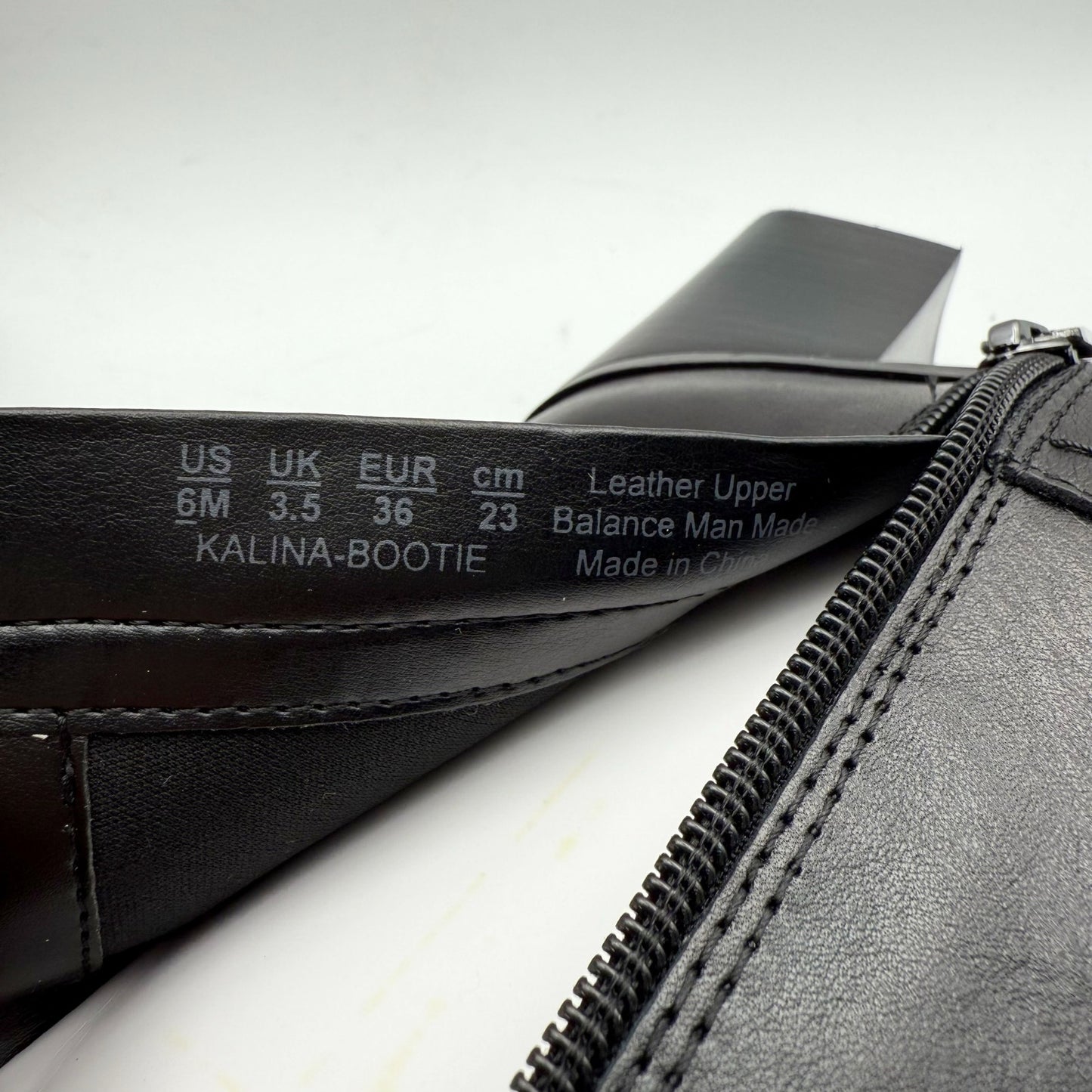 Naturalizer Womens Kalina Ankle Bootie US 6 M EU 36 Black Leather NIB