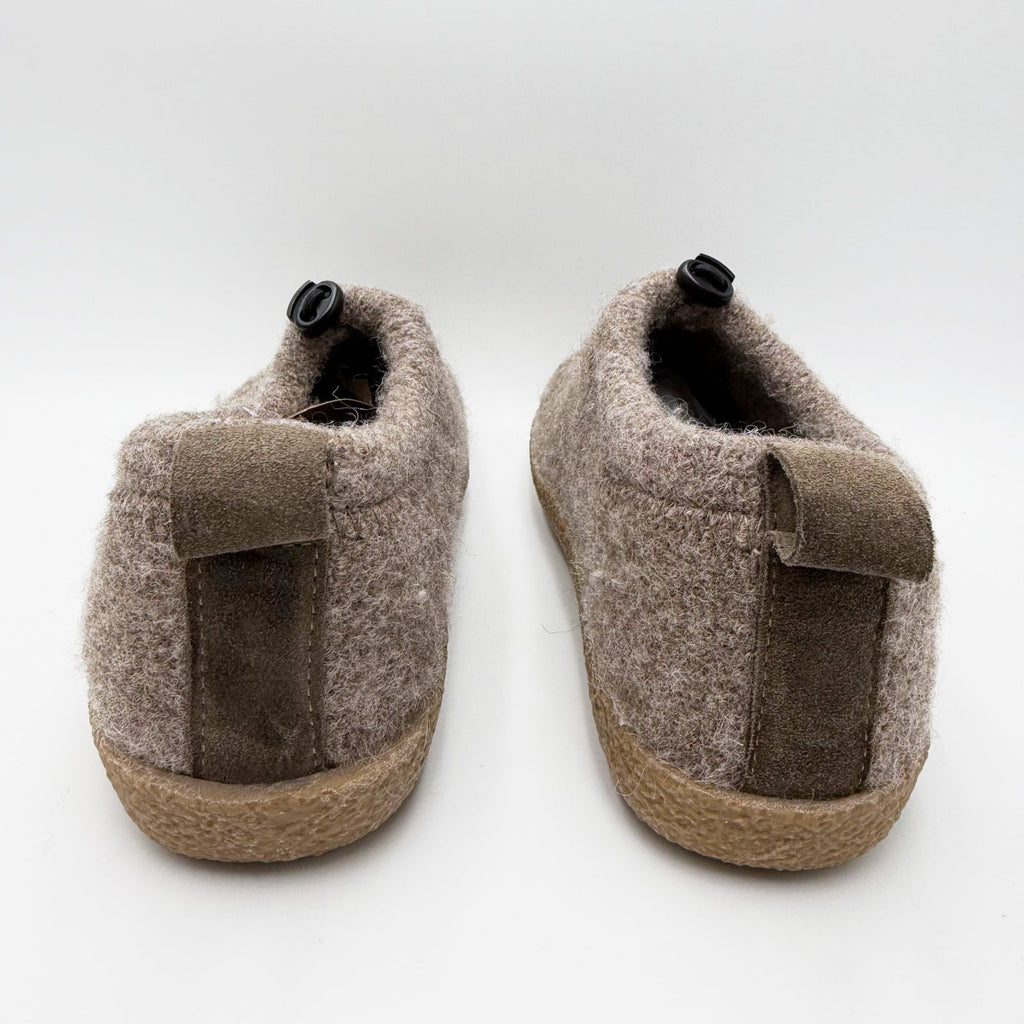 Haflinger Womens Guido Wool Felt Slippers Size 7 EU 38 Brown Tan NWT