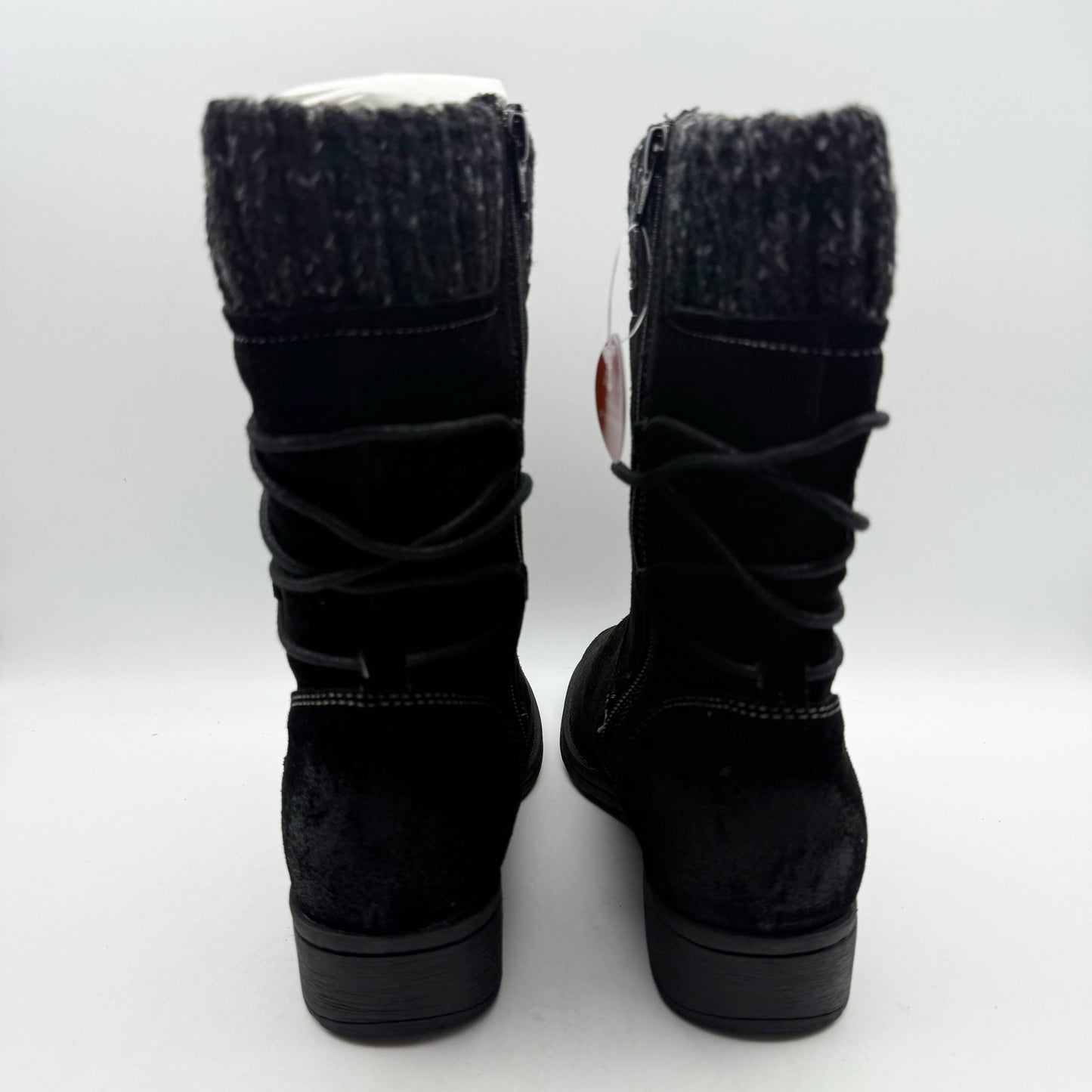 Comfortiva Womens Salem Casual Boots US 7 Wide EU 38 Black Suede Waterproof NIB