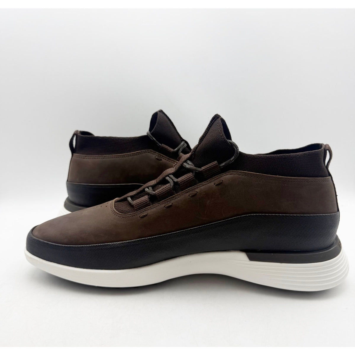 Wolf & Shepherd Mens Crossover Mid WTZ Sneakers Size 11 Dark Brown Leather NWOB