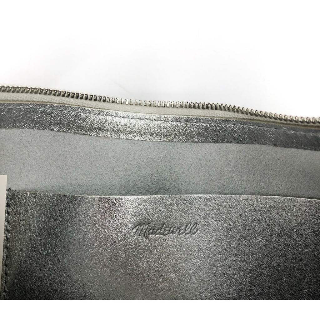 MADEWELL Essential Convertible Top Handle Crossbody Mini Bag Silver NP326 NWT