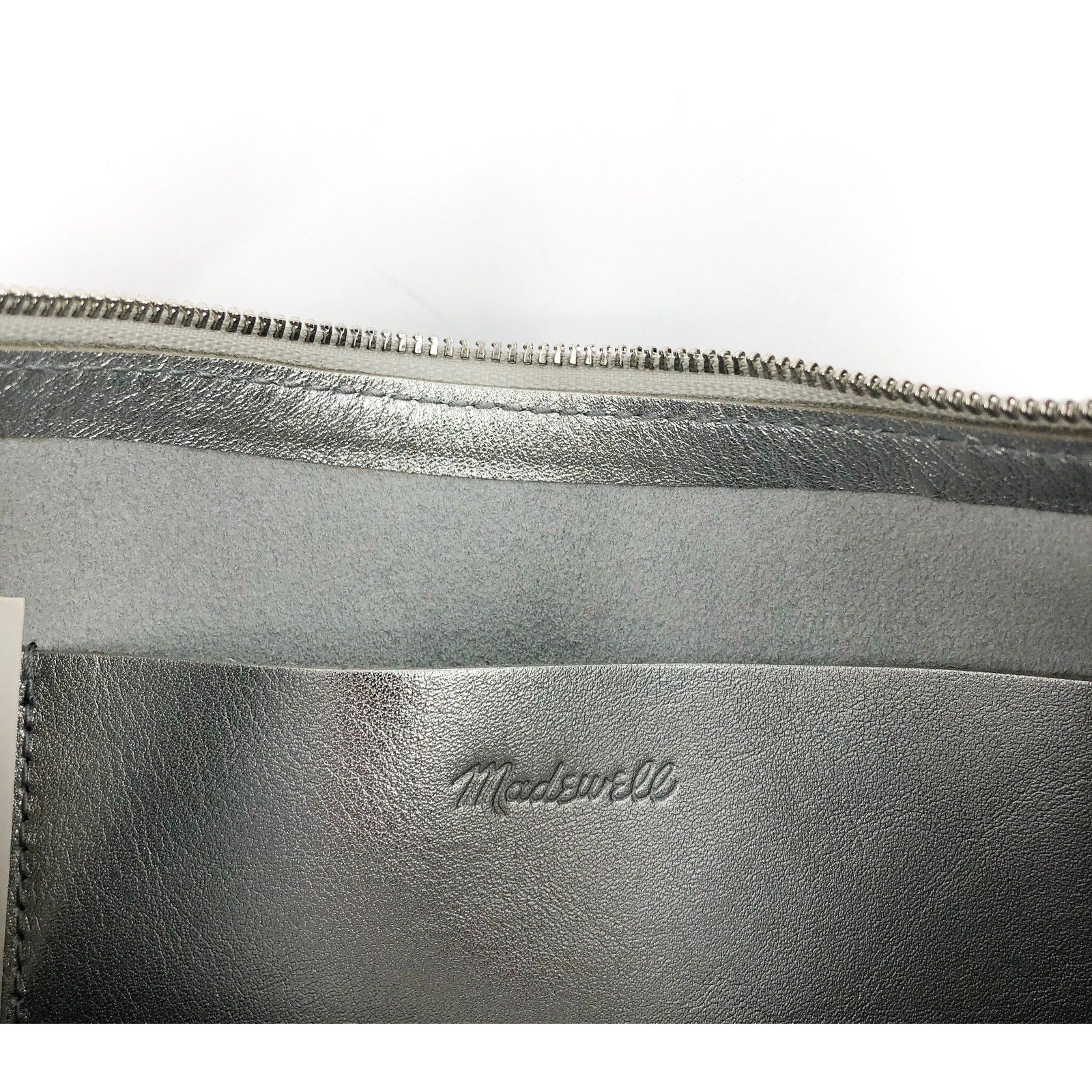 MADEWELL Essential Convertible Top Handle Crossbody Mini Bag Silver NP326 NWT