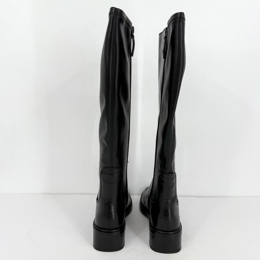 FRANCO SARTO Womens Giselle Knee High Boot Size 10 M EU 41 Black Leather NWOB