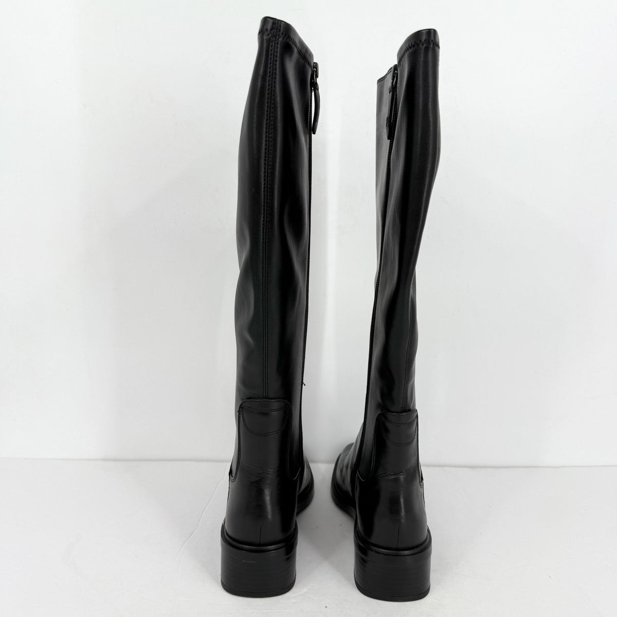 FRANCO SARTO Womens Giselle Knee High Boot Size 10 M EU 41 Black Leather NWOB