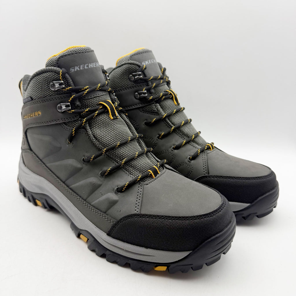 Skechers Mens Relment Daggett Hiking Boots US 9 Grey Water Repellent NIB