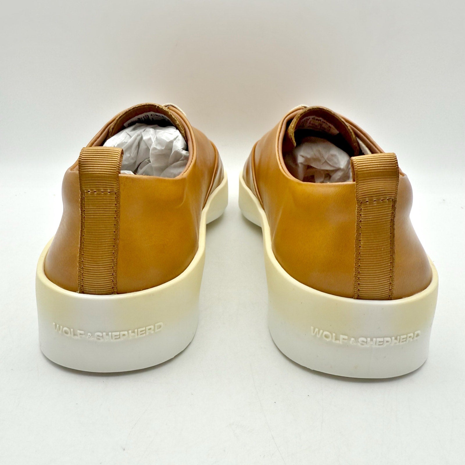 Wolf & Shepherd Womens Cruise Sneakers US 8 EU 39 Brown Leather NIB