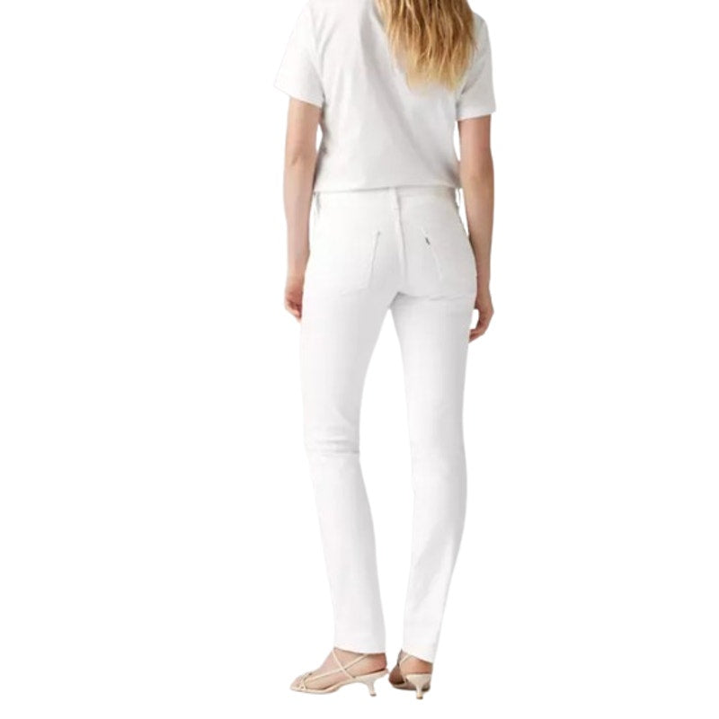 LEVI'S Women's 314 Shaping Straight Jeans 27x32 US 4 Clean White Stretch NWT