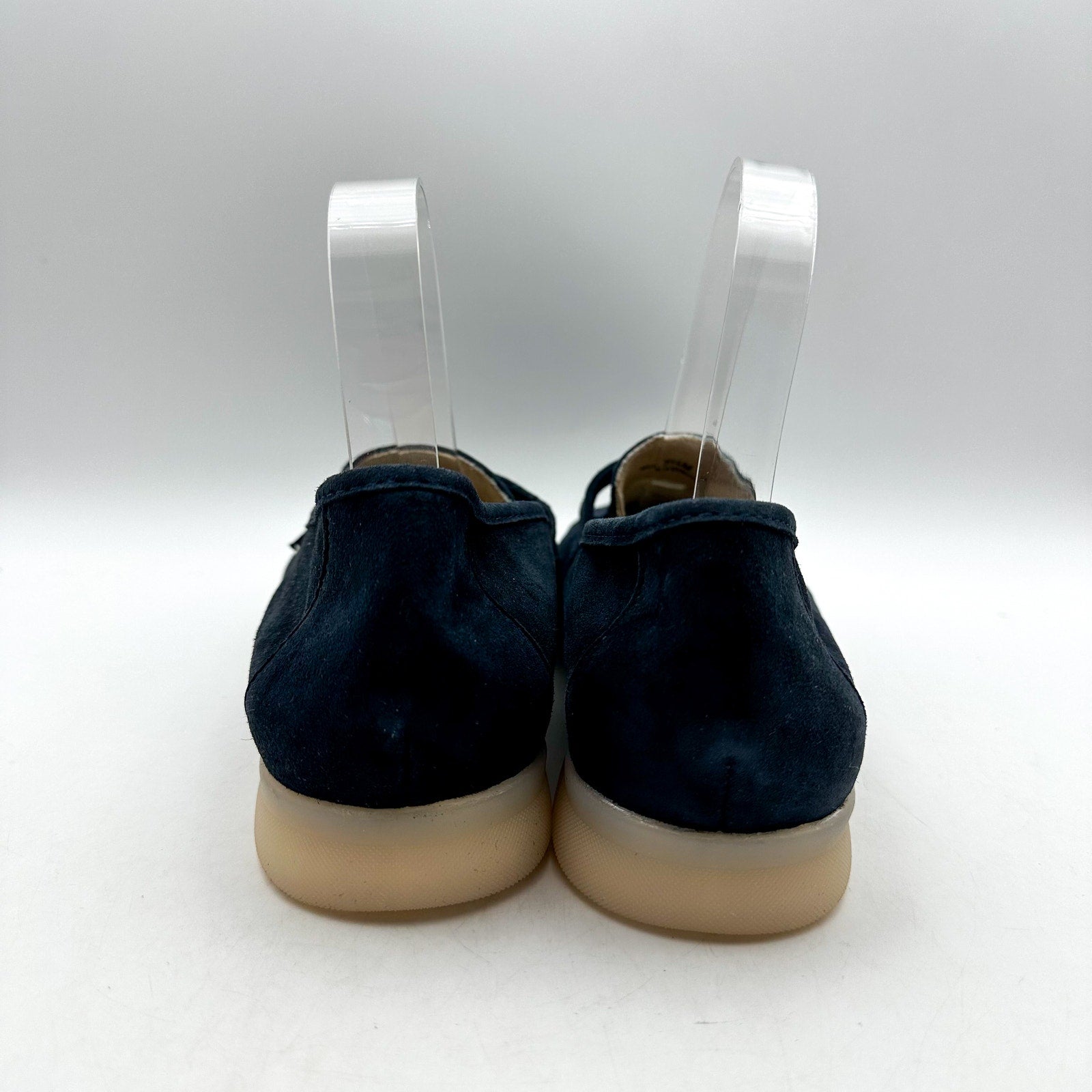 Vaneli Womens Undine Penny Loafers Size 7.5 Navy Blue Suede NWOB