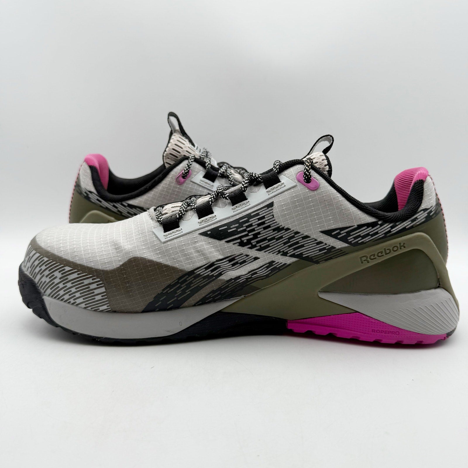 REEBOK Womens Nano X1 Adventure Comp Toe Work Shoes 12 Wide White Green SR NIB