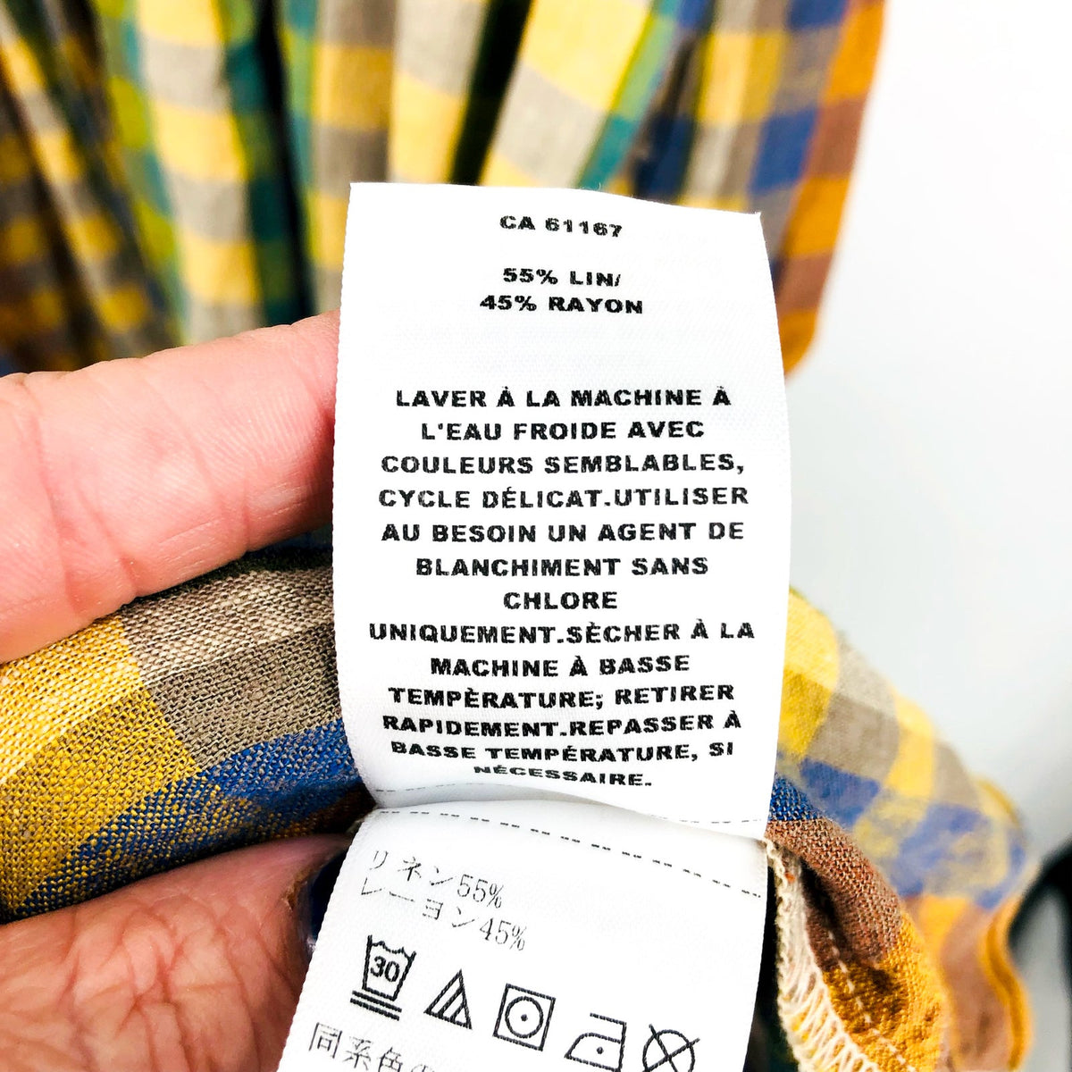 PENDLETON Women's Flora Midi Dress XS Woodash Multi Check Linen-Blend NWT