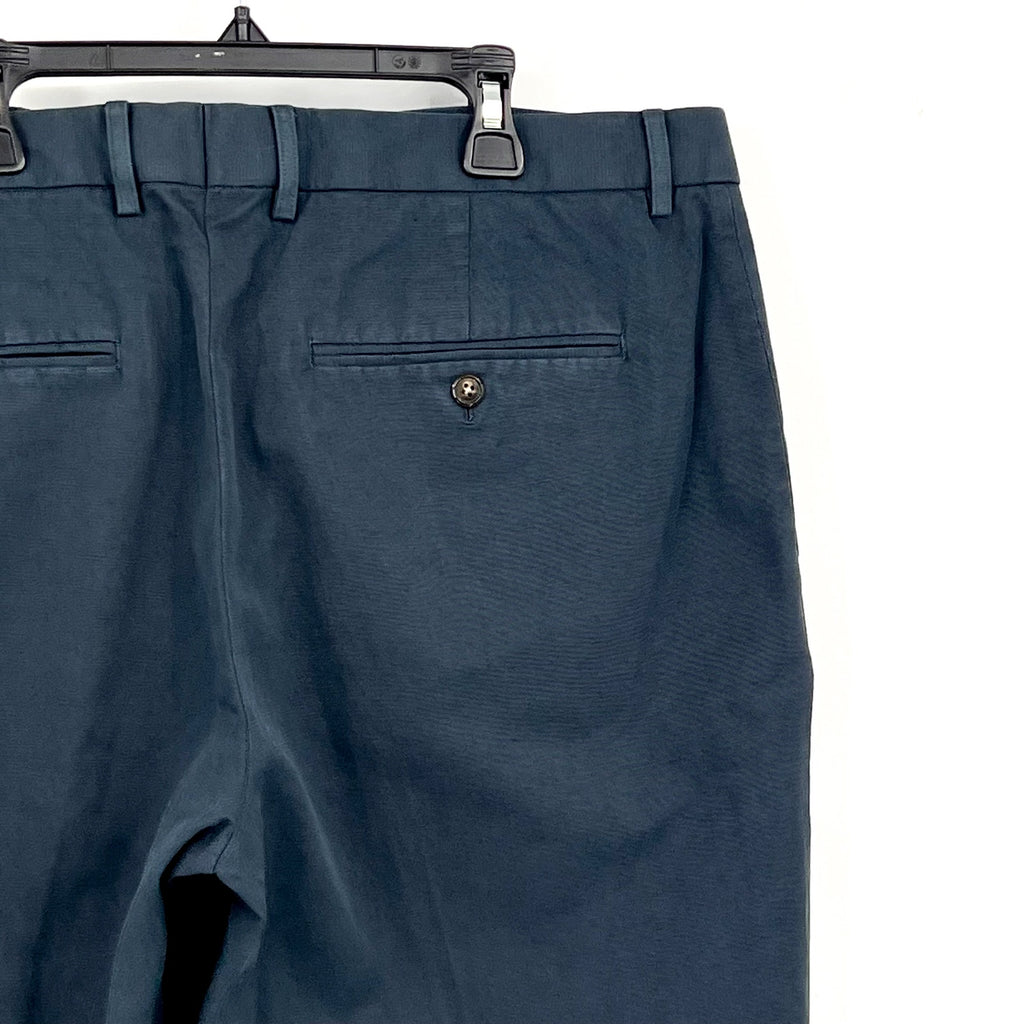 J.CREW Men's Chino Suit Pants 32x30 Blue Cotton-Linen Blend Slim Fit AX271 NWT