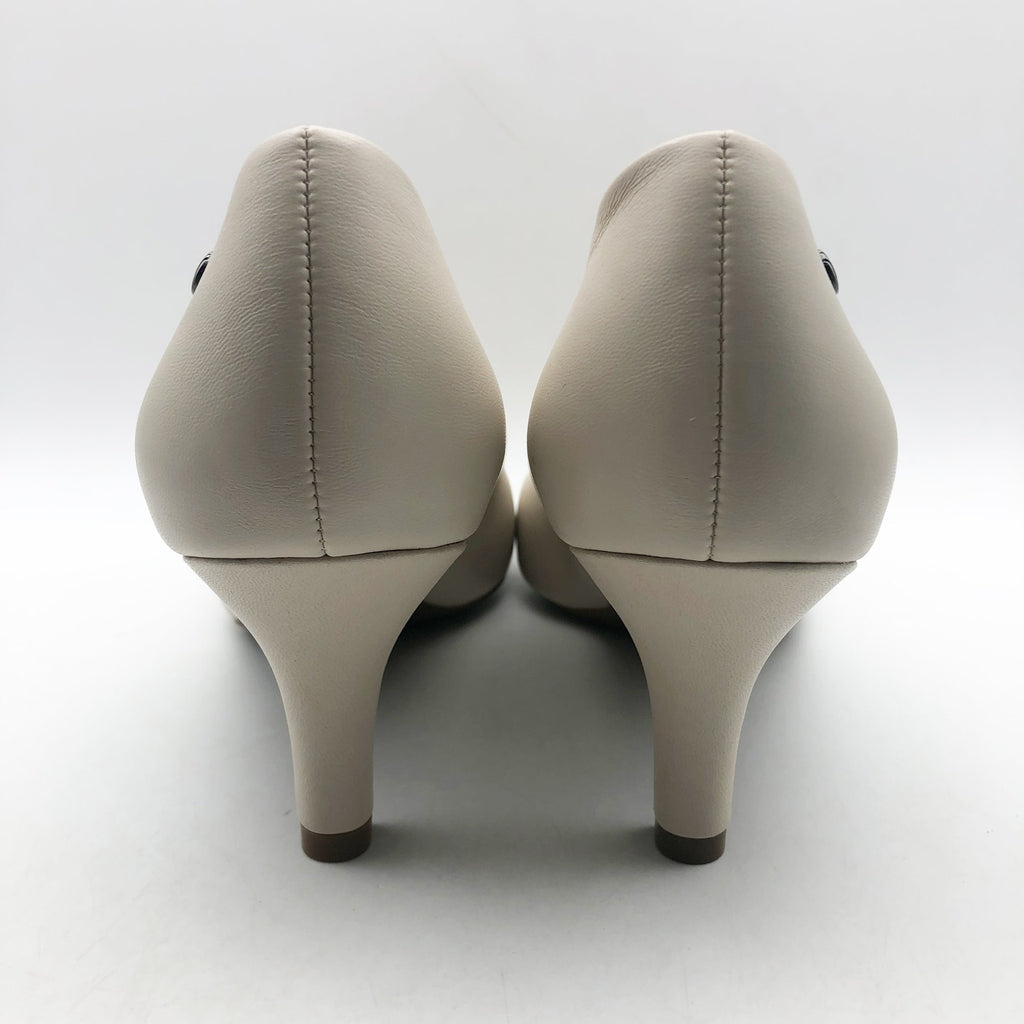 LifeStride Womens Parigi Pumps US 11 WIDE EU 42 Cream Almond Milk Heels NIB