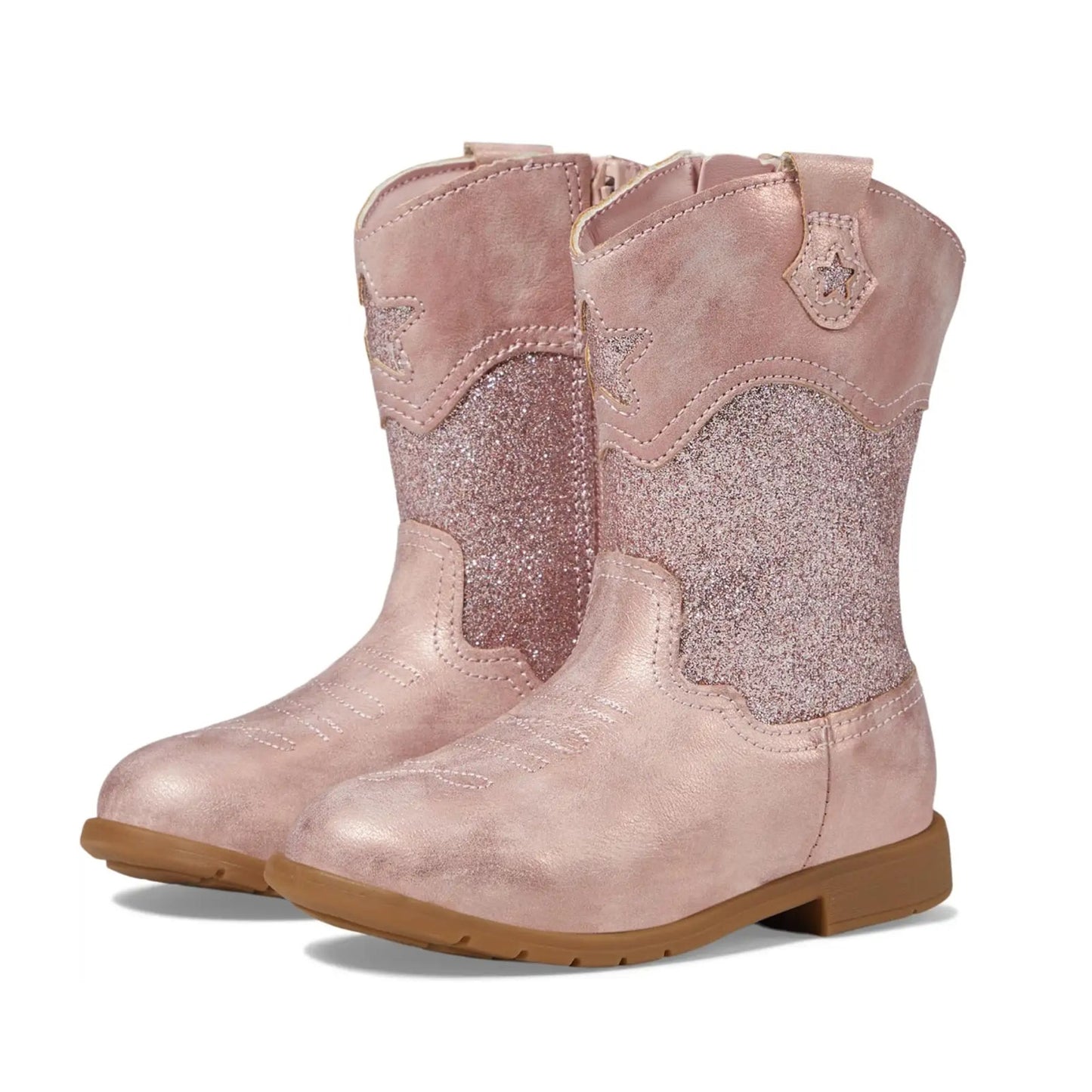 Stride Rite Girls SR Wynona Blush Boots Size 3 Toddler Shoes Pink Sparkle NIB