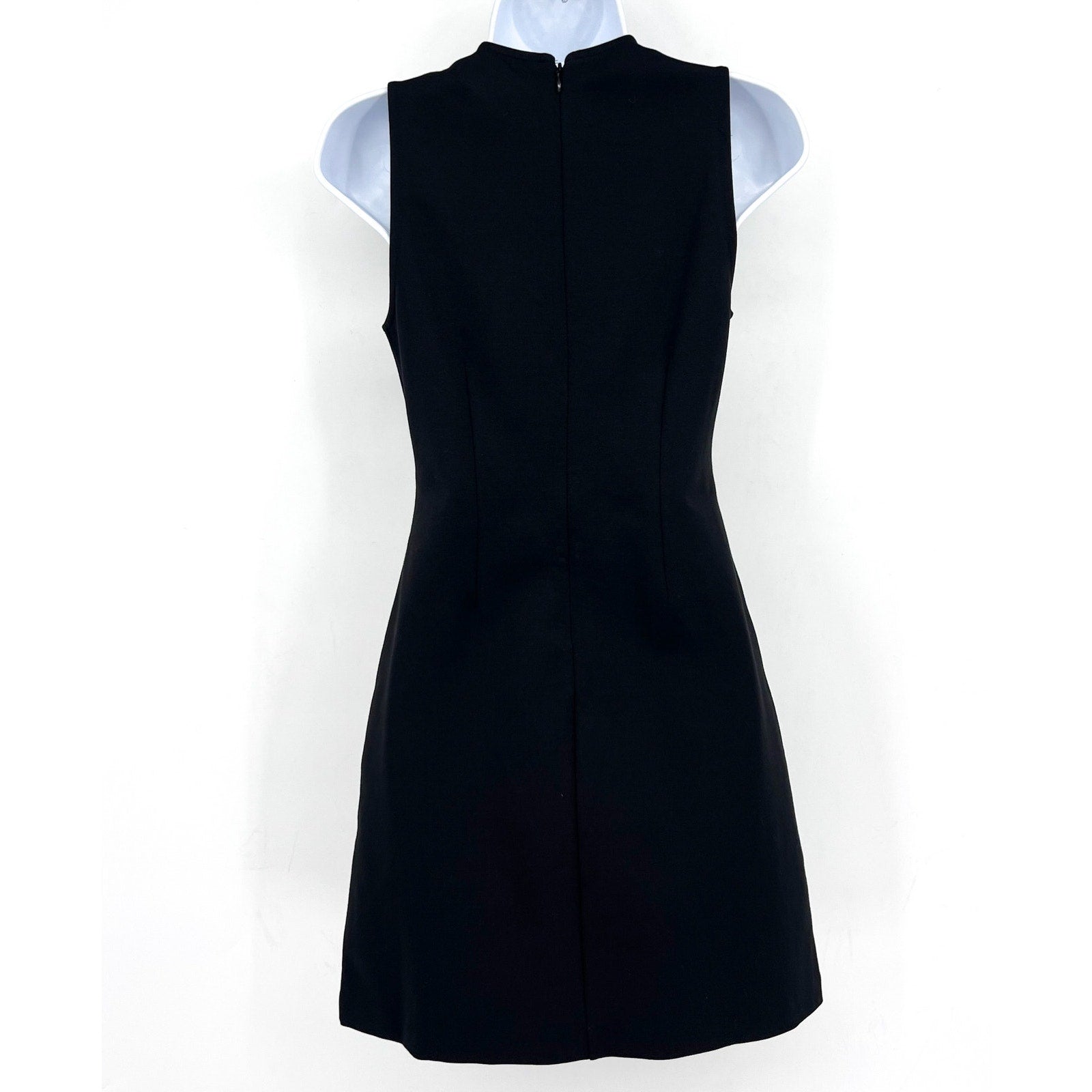 EVERLANE Women's The Dream '90s Shift Dress Medium Black Sleeveless Stretch NWT