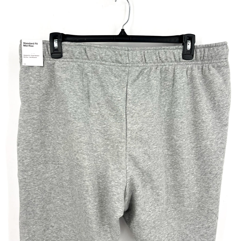 NIKE Womens Club Fleece Mid-Rise Joggers Pants 1X Grey White Sweatpants NWT