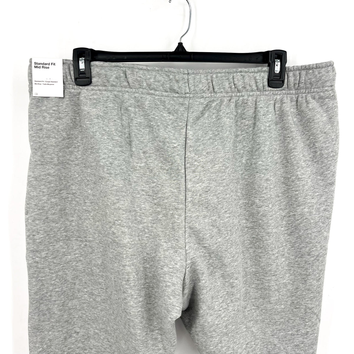 NIKE Womens Club Fleece Mid-Rise Joggers Pants 1X Grey White Sweatpants NWT