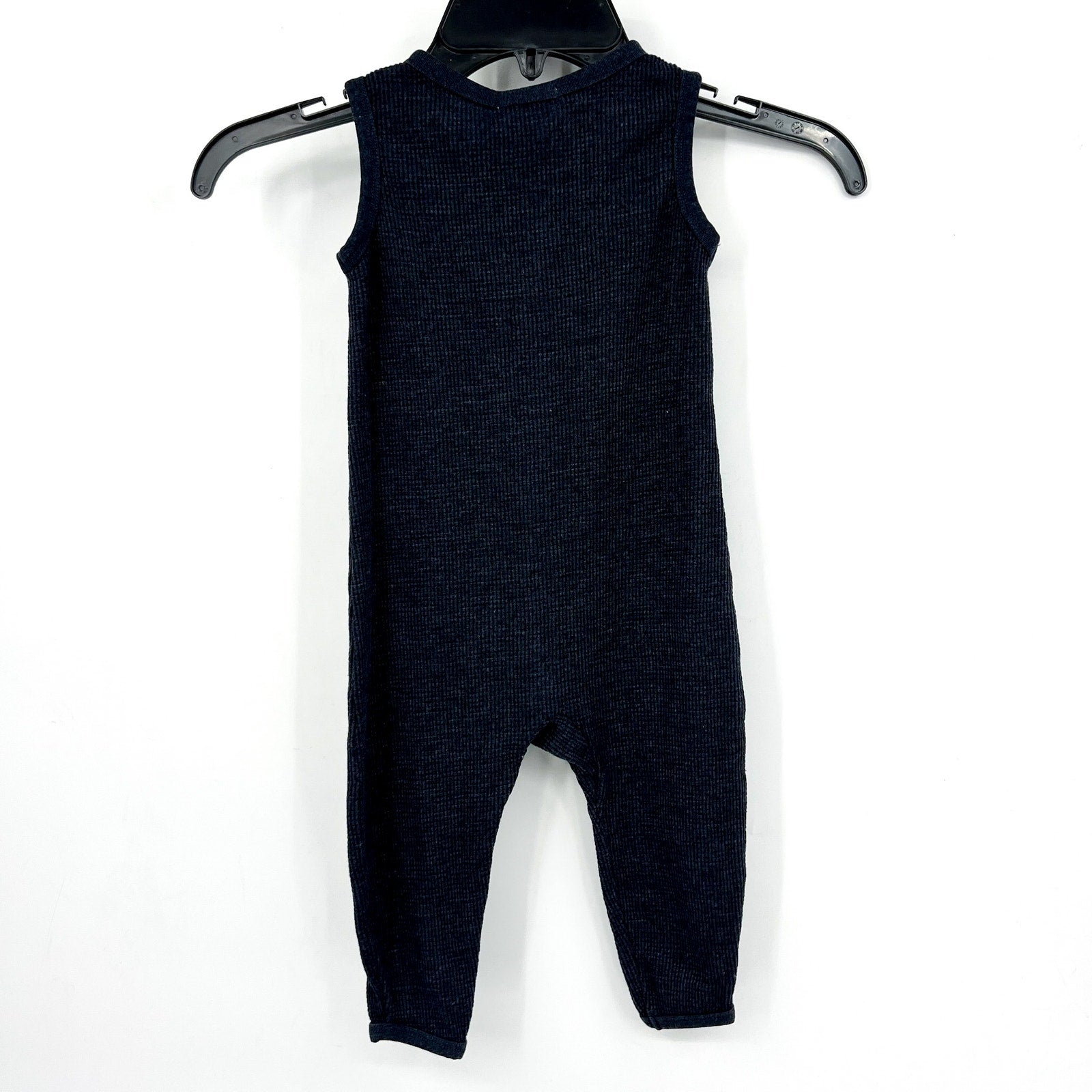 BAREFOOT DREAMS Cozychic Malibu Baby Waffle One Piece Set 12-18 Months Blue NWT