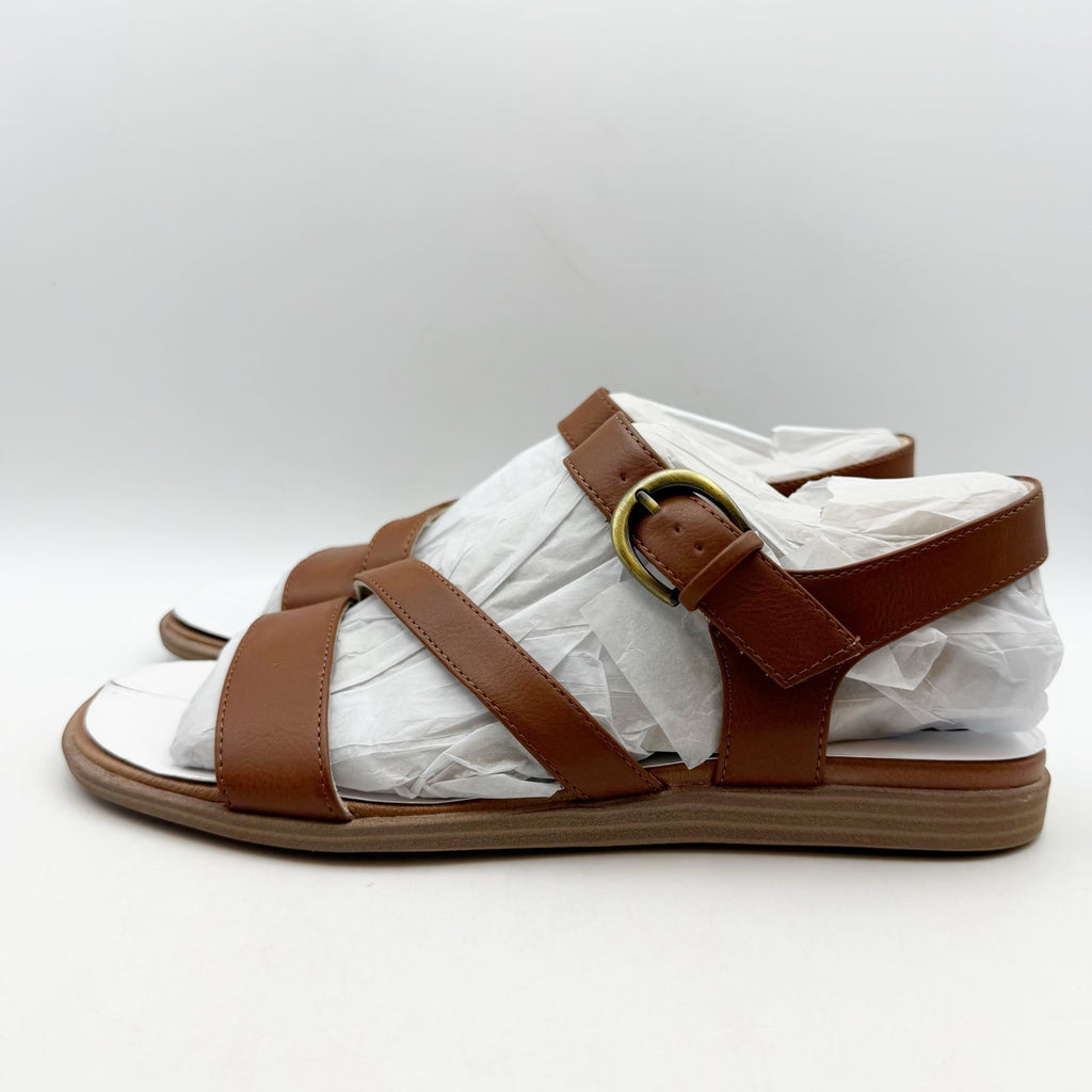 SOUL Naturalizer Womens Jayvee Sandals US 9.5 Wide Brown Vegan Leather NIB