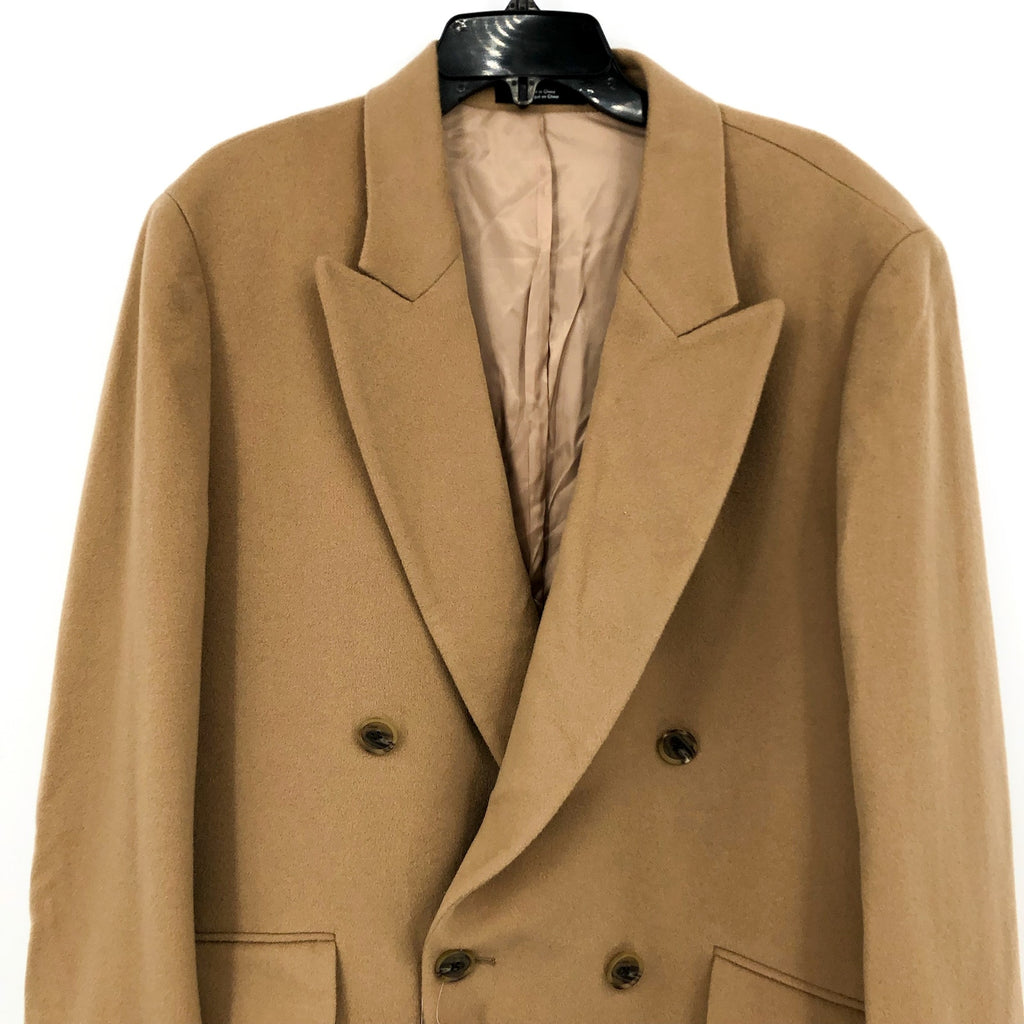 Nordstrom Mens Double Breasted Overcoat Medium Tan Dale Wool Cashmere NWT