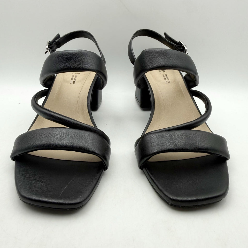 LifeStride Womens Celia Slingback Heeled Sandals US 8.5 Wide Black NWOB