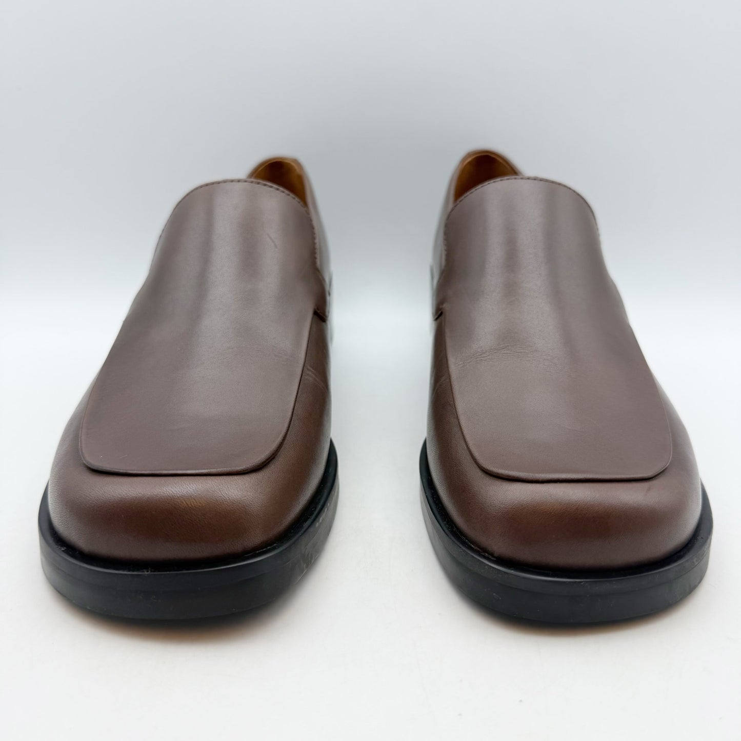 Franco Sarto Womens Bocca Loafers US 9 M EU 40 Brown Leather Slip On NWOB
