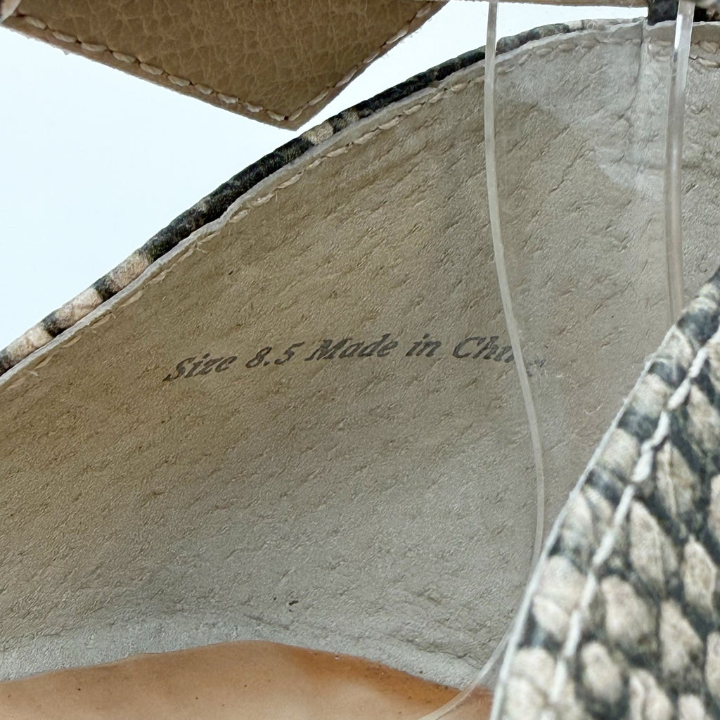 DOLCE Vita Womens Noor Wedge Sandals Size 8.5 Brown Espadrille Leather NWOB