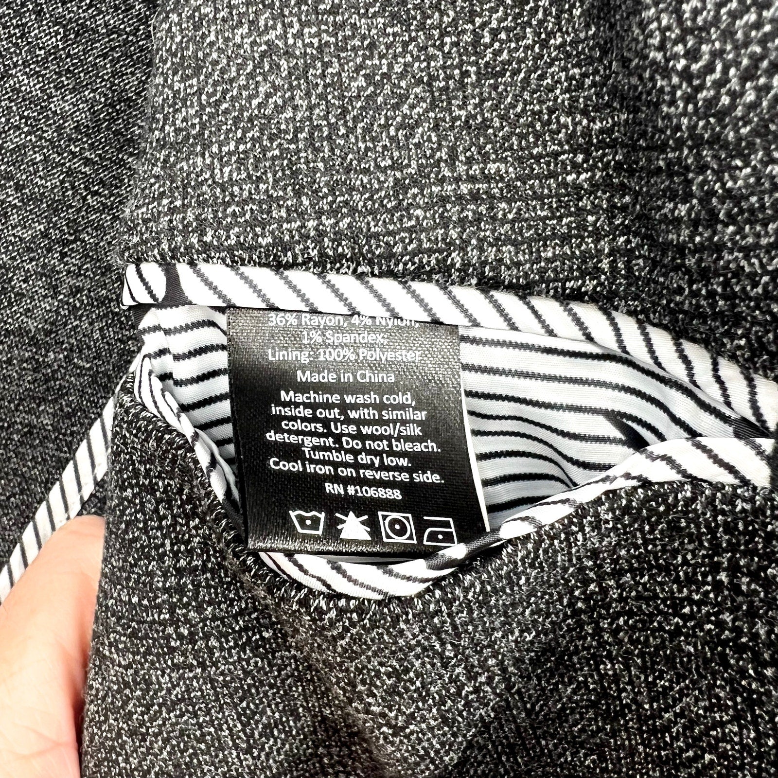 APPAMAN Boy's Stretchy Mod Suit Jacket Size 16 Grey Noir Micro Plaid NWT