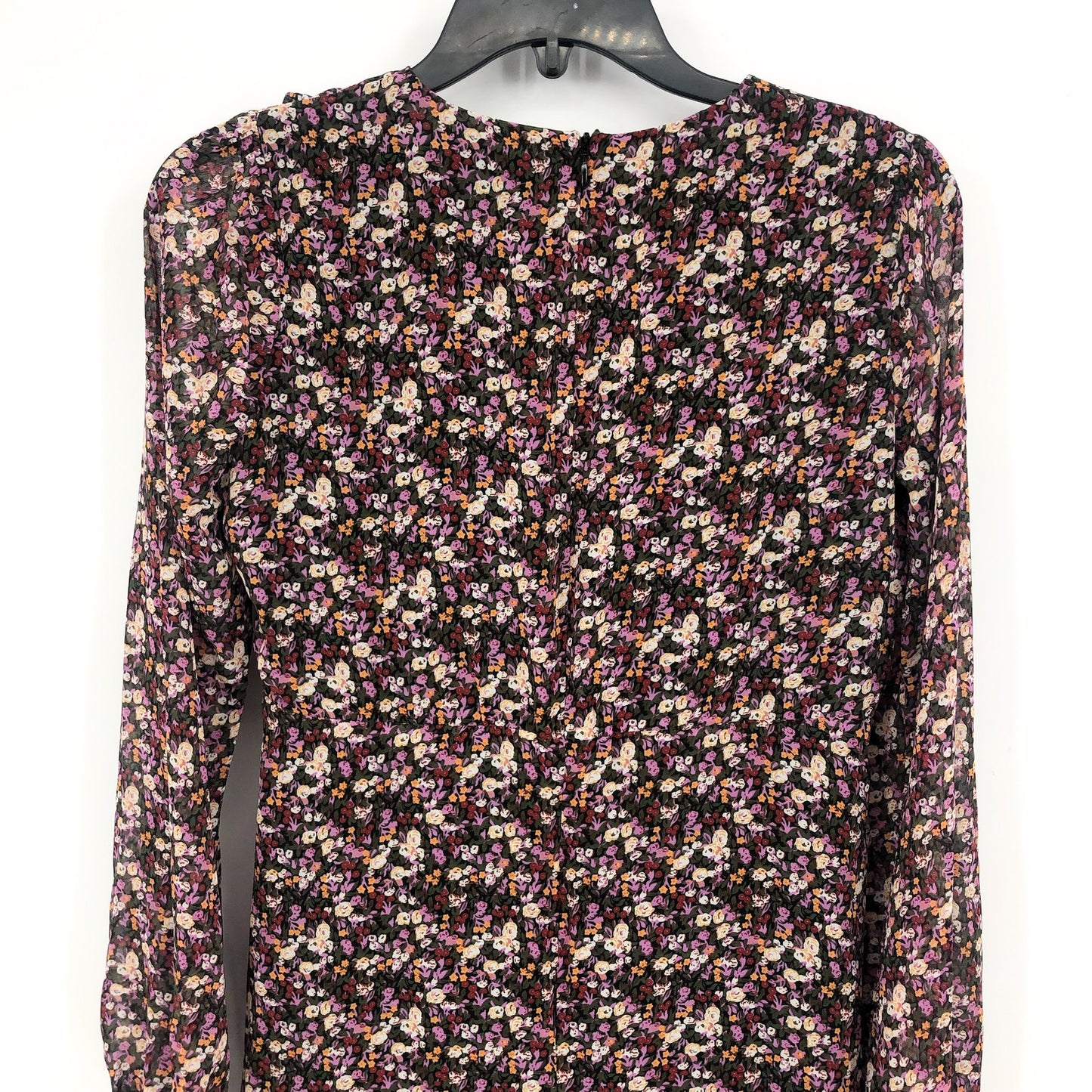 BARDOT JUNIOR Girls Cassidy Wrap Dress Size 18 Black Pink Floral Long Sleeve NWT