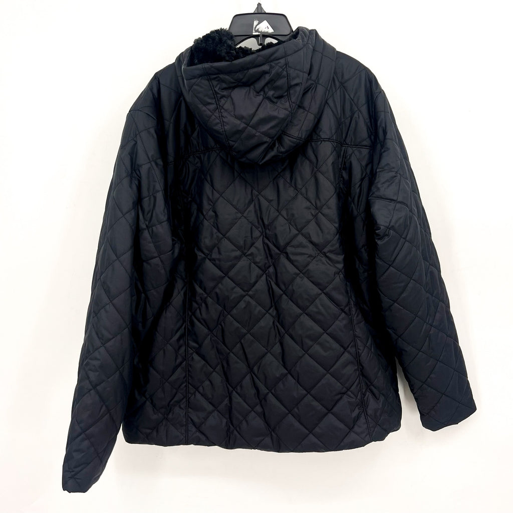 COLUMBIA Women's Copper Crest II Hooded Jacket 2X Black Omni Shield NWT