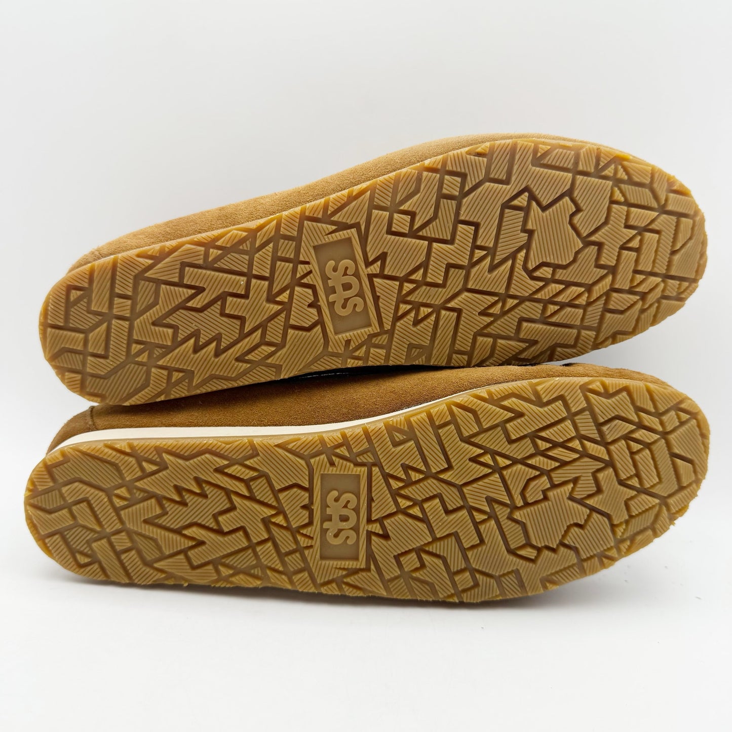 SAS Womens Running Late-X Loafers US 10.5 M EU 42 Tan Leather Slip On NIB