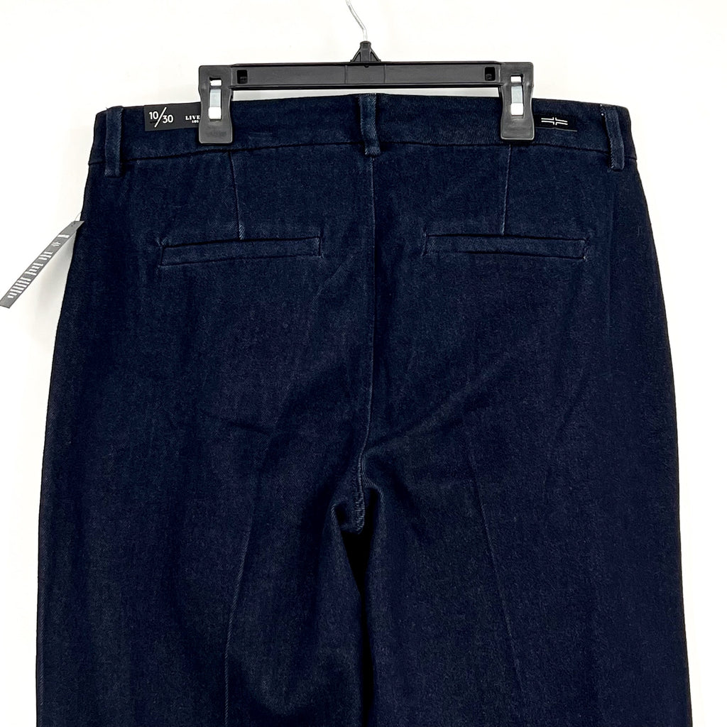 LIVERPOOL Womens Kelsey Wide Leg Denim Trousers US 10 Size 30 Blue Indigo NWT