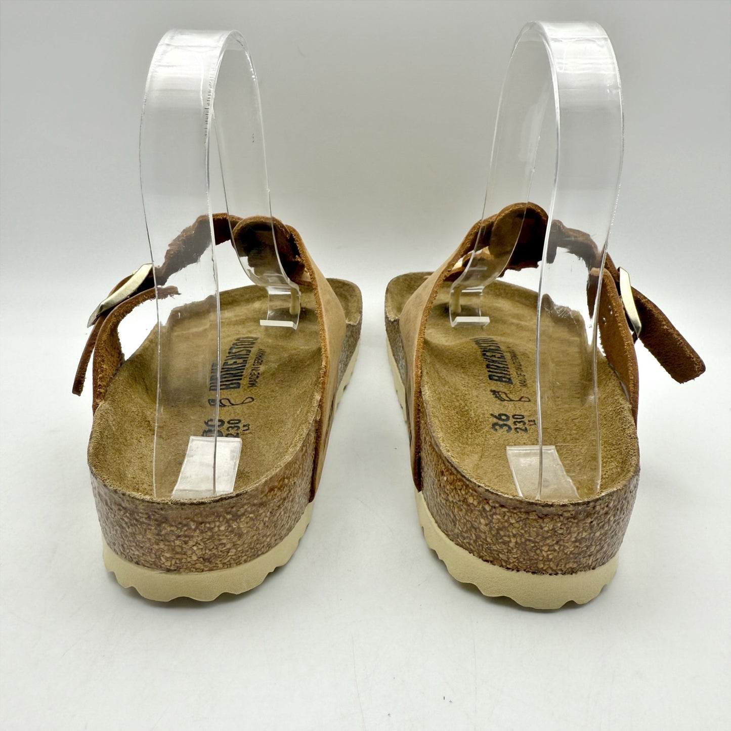 Birkenstock Womens Gizeh Braided Sandal EU 36 US 5 Brown Leather NWOB