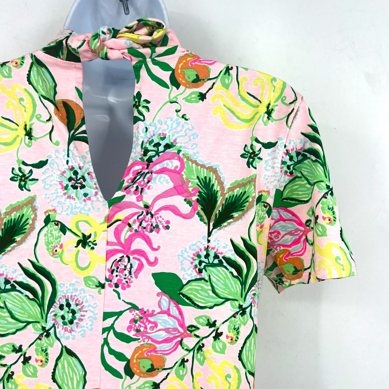 LILLY PULITZER Halle Short Sleeve Dress Medium Via Amore Spritzer Tropical NWOT