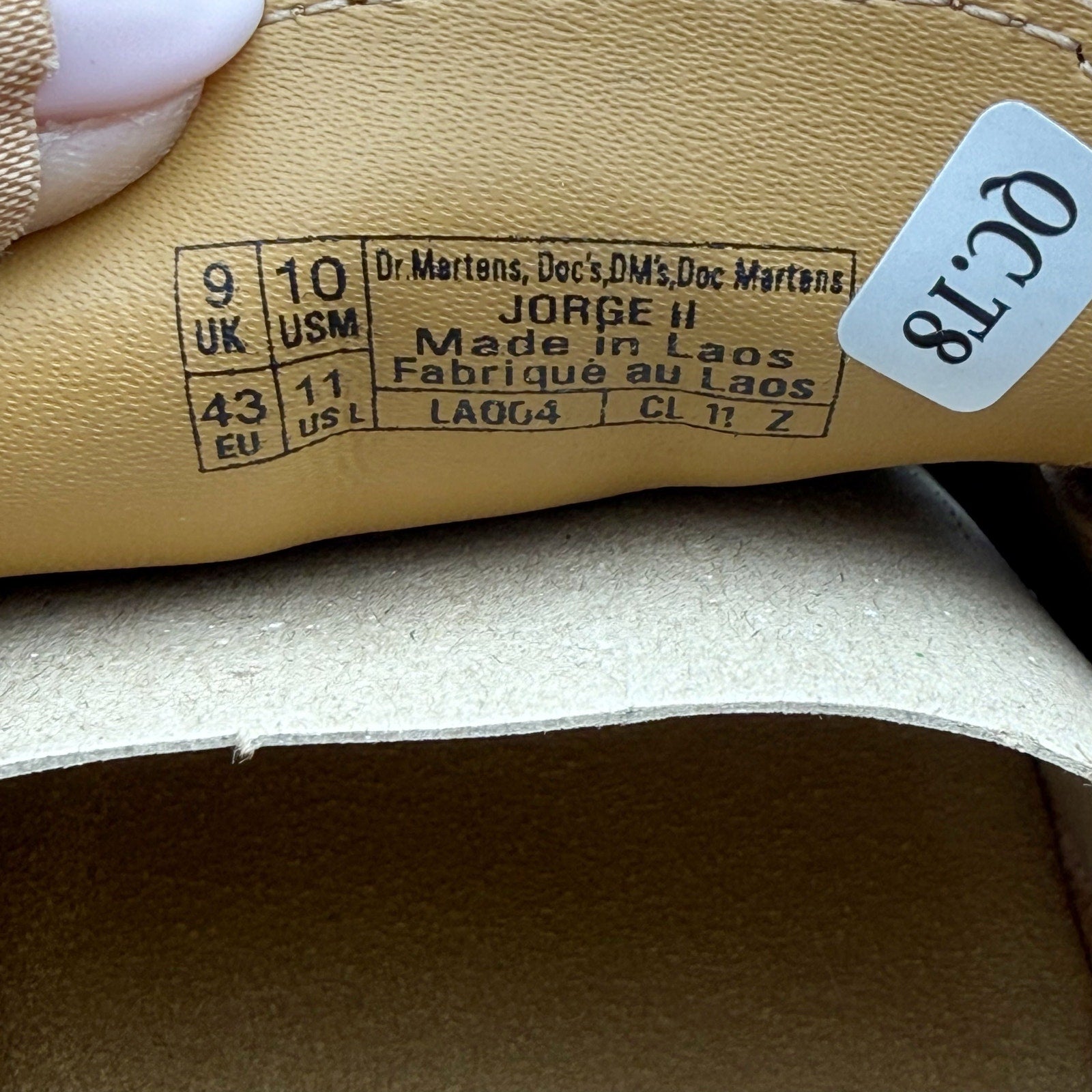Dr. Martens Jorge II Slingback Mules WOMENS 11 MENS 10 Brown Suede Clogs NIB