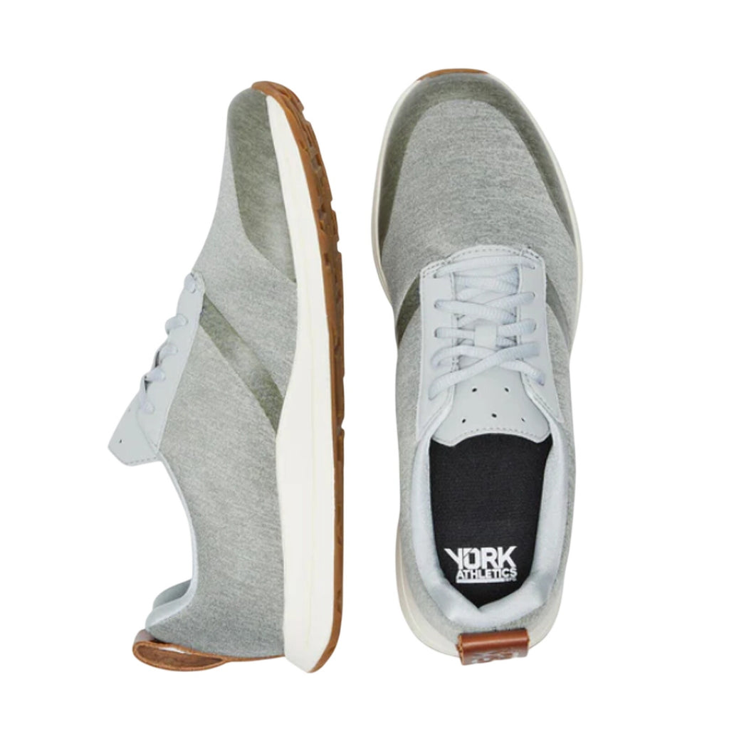 YORK Athletics Mens Henry Runner Sweatshirt Sneaker US 8.5 Grey Heather NIB