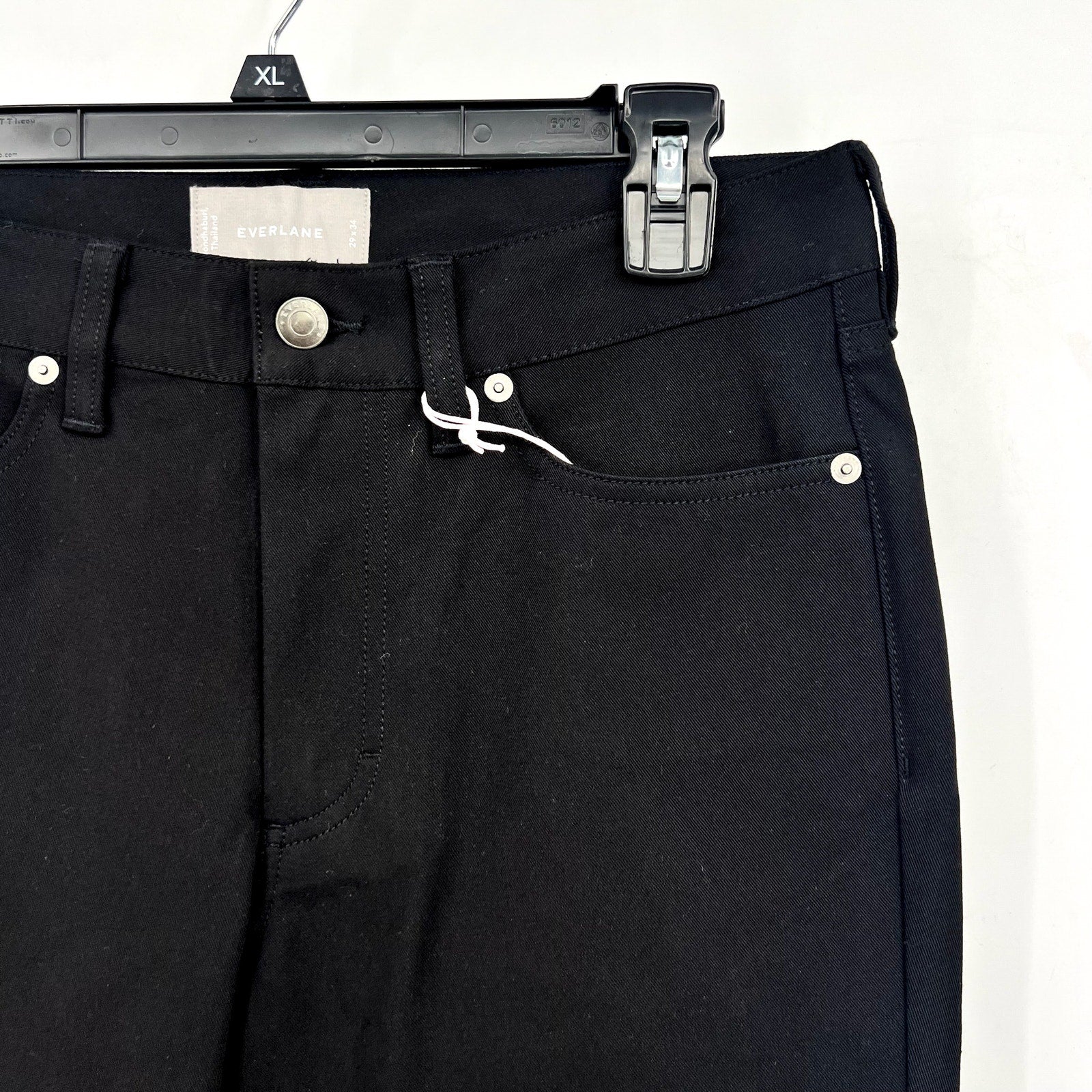 EVERLANE Men's The Performance 5-Pocket Pants 29x34 Black Chino Stretch NWT