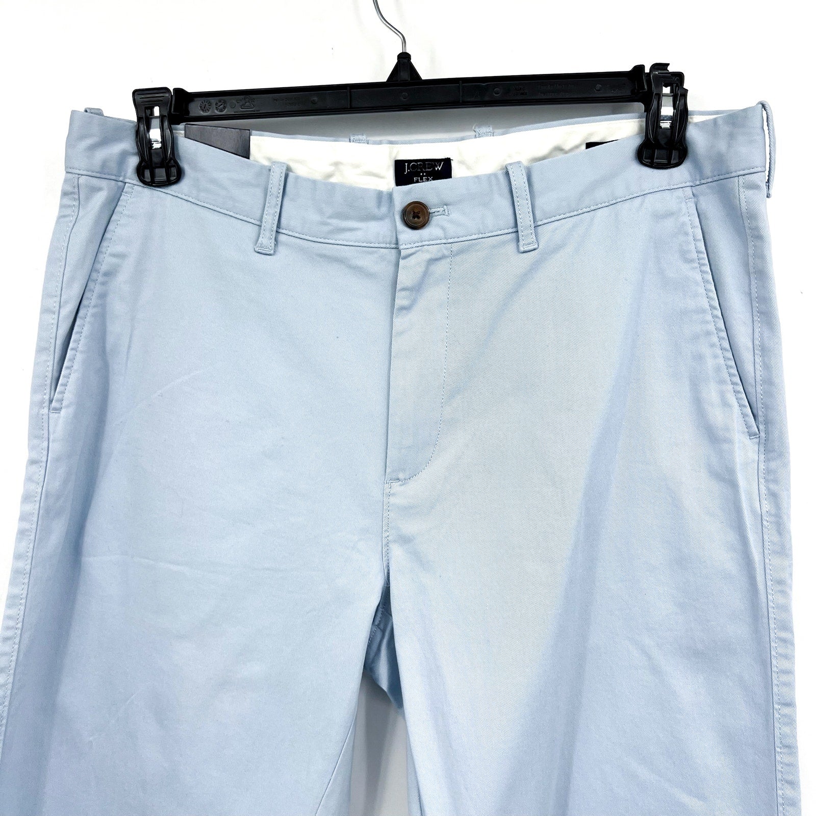 J CREW Men's Straight-Fit Flex Chino Pants 34x32 Light Blue BL8901 NWT